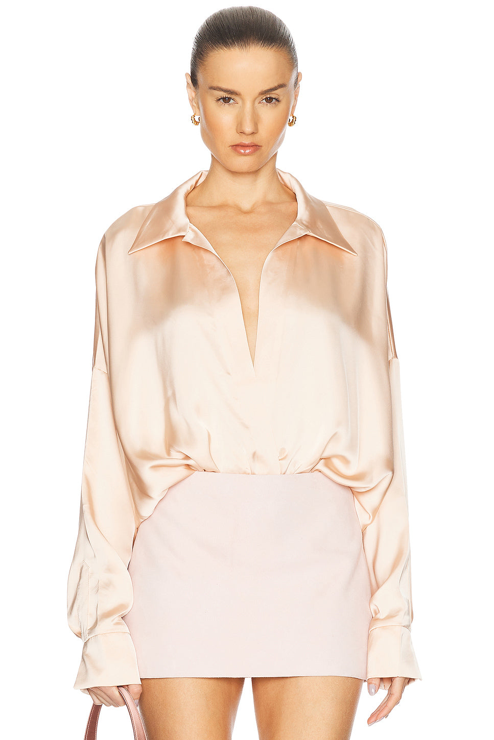Super Oversized Boyfriend Shirt Bodysuit