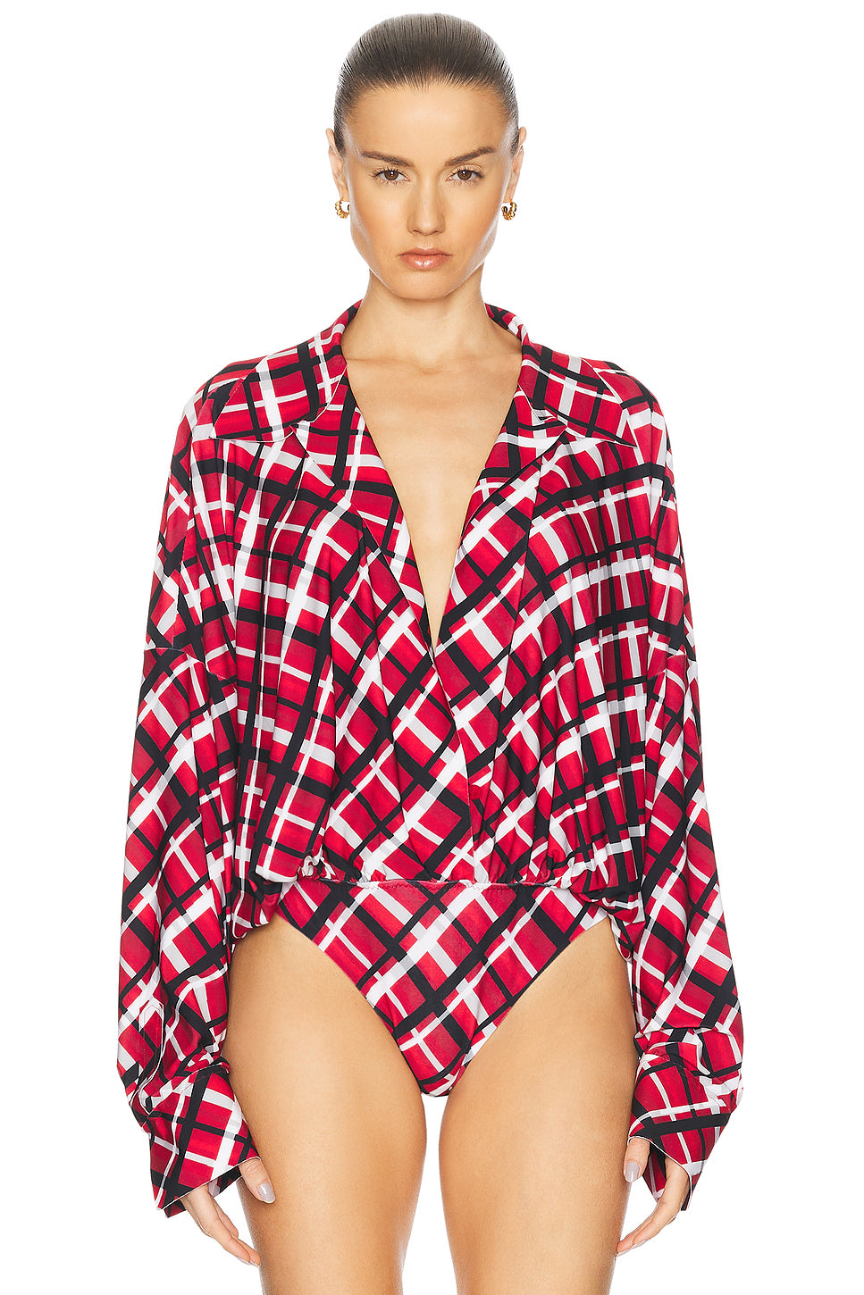 Super Oversized Boyfriend Shirt Bodysuit