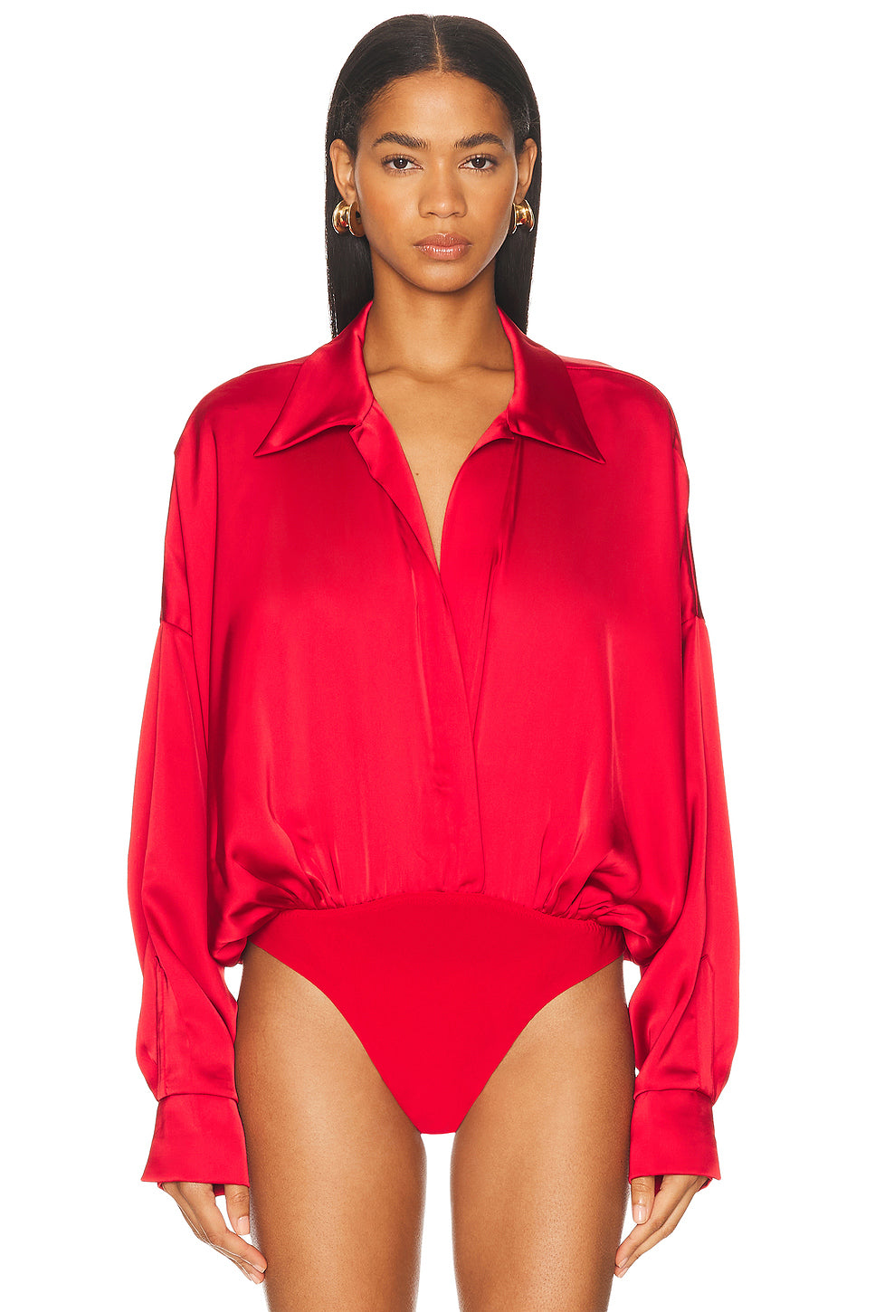 Super Oversized Boyfriend Shirt Bodysuit