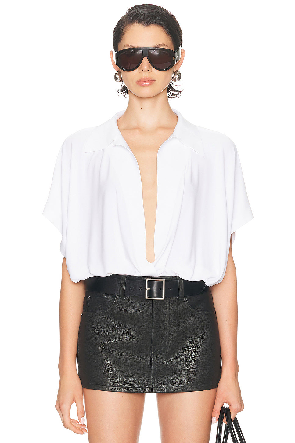 Super Oversized Sleeveless Boyfriend Bodysuit