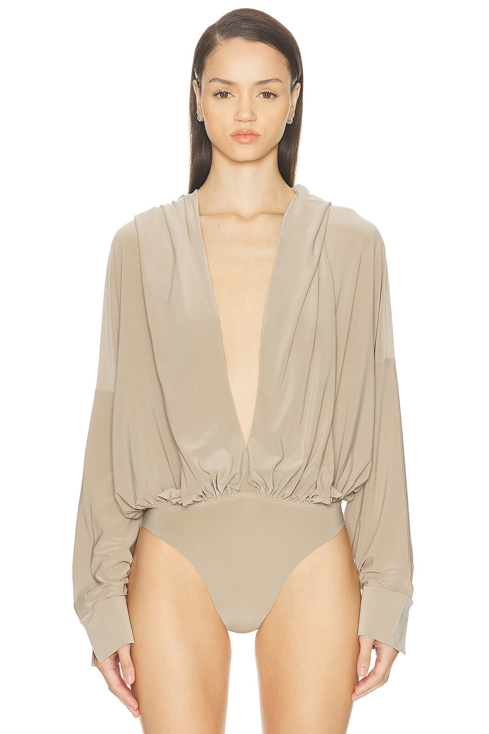 Hooded Super Oversized Boyfriend Bodysuit