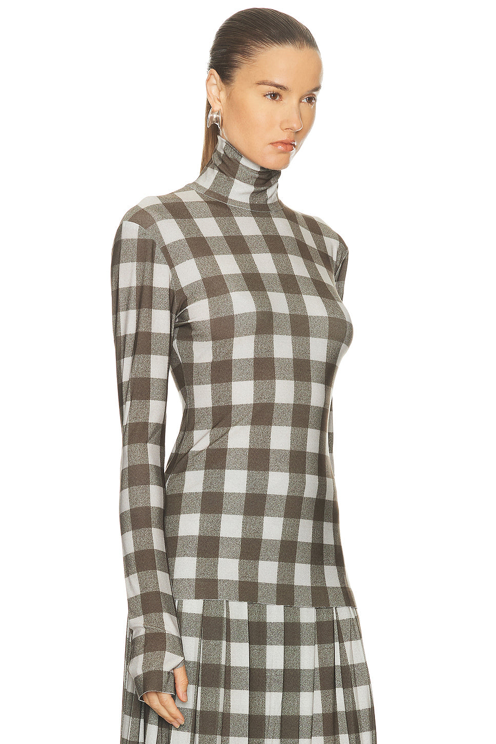 Slim Fit Long Sleeve Turtleneck Top