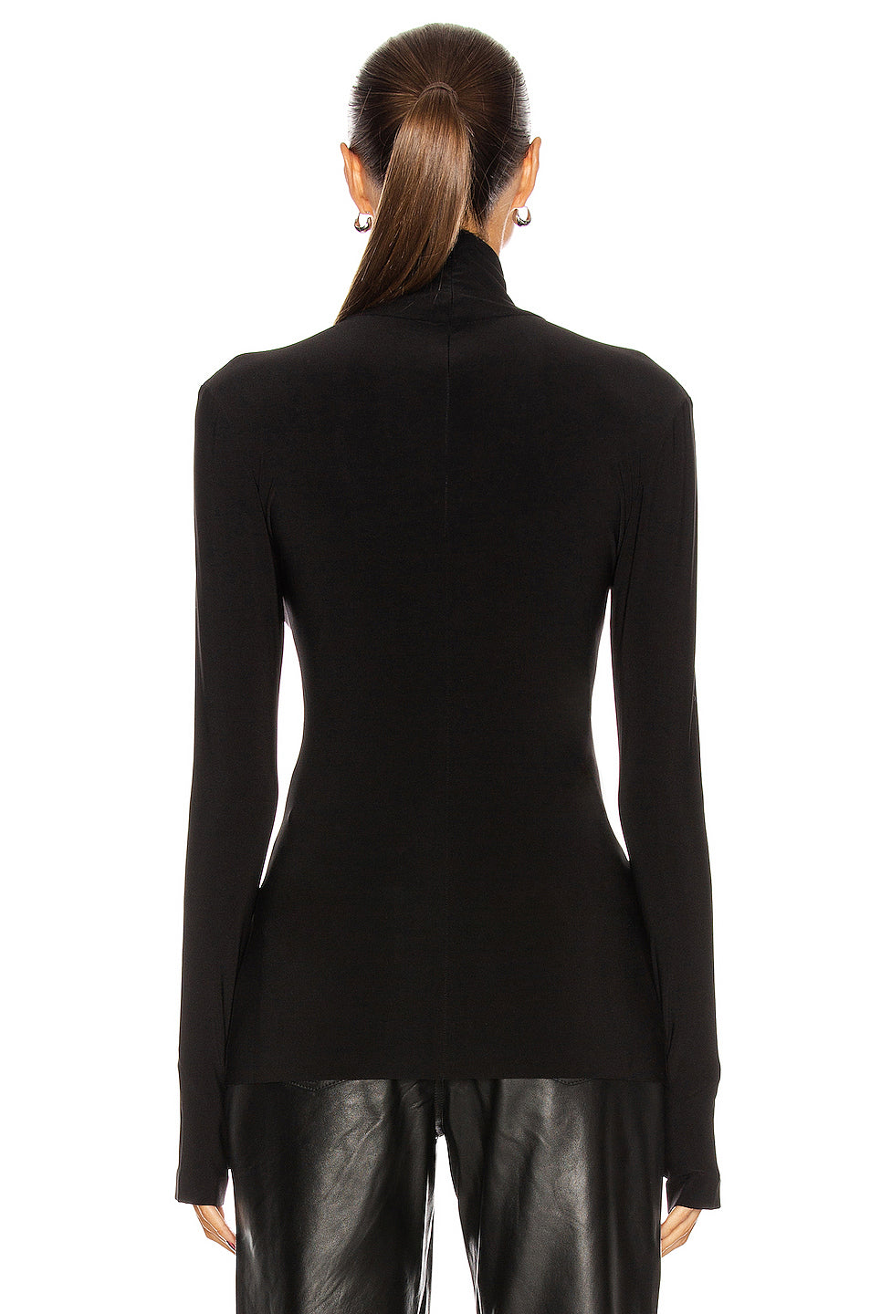 Slim Fit Long Sleeve Turtleneck Top