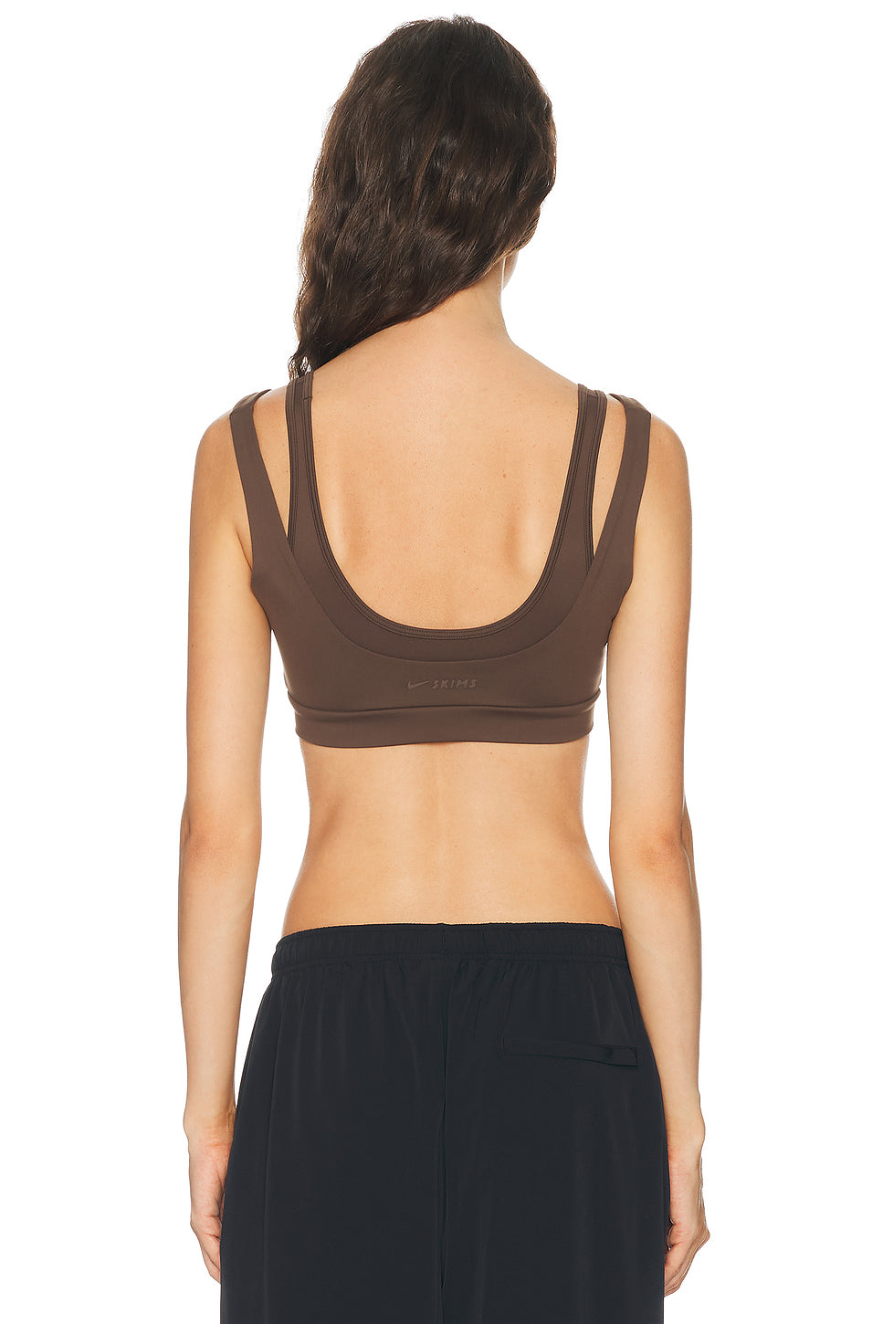 Matte Double Strap Scoop Bra