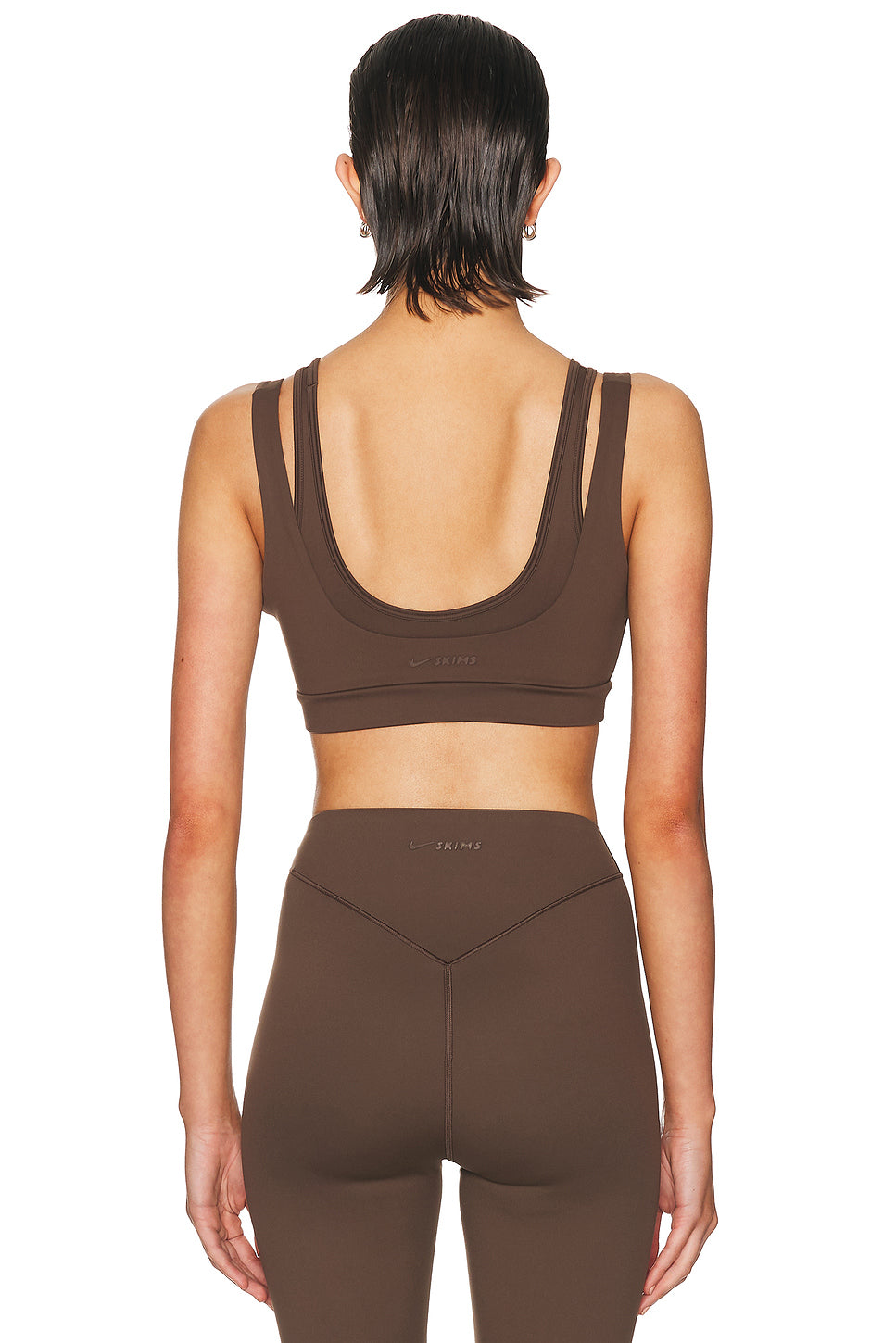 Matte Double Strap Scoop Bra
