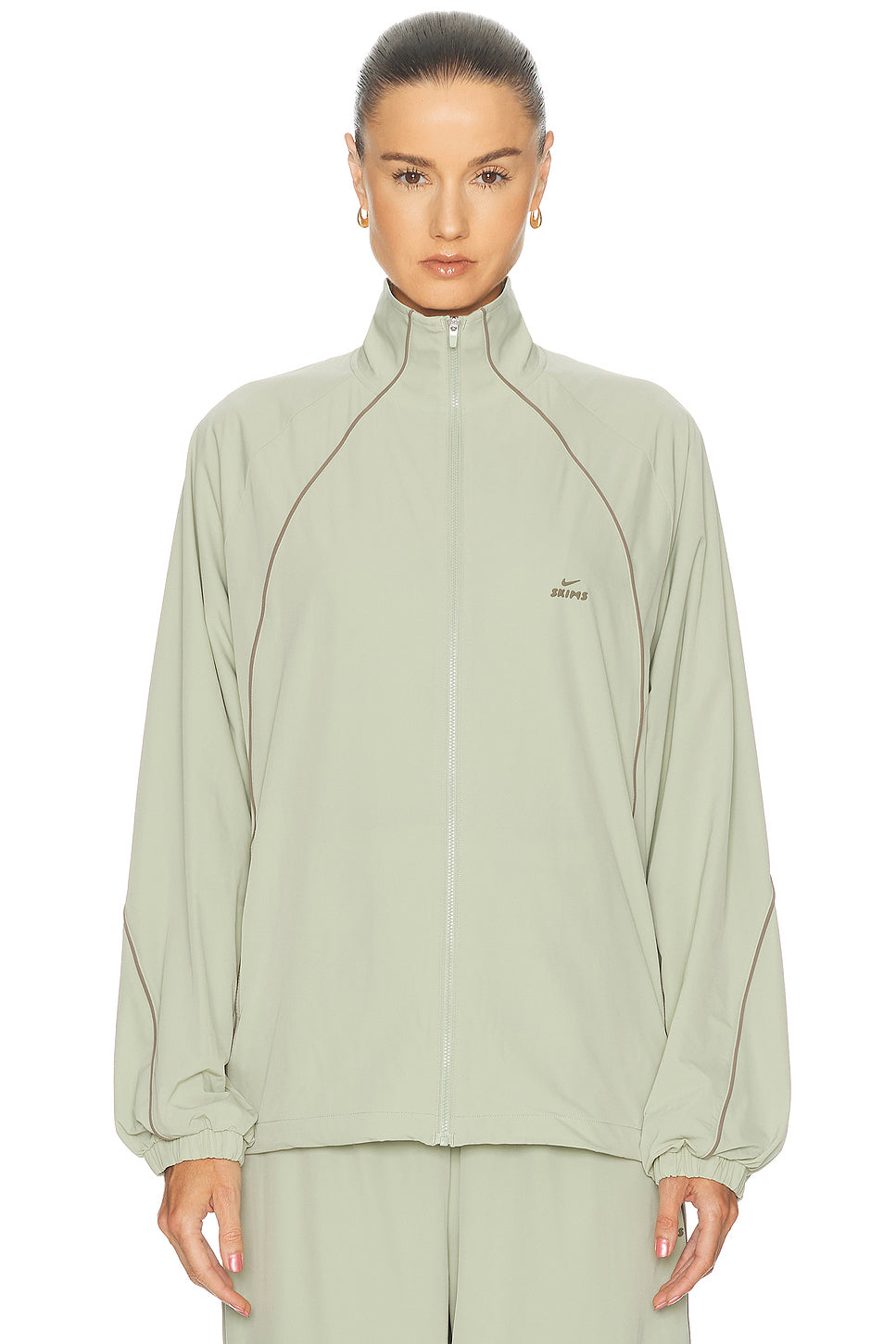 Stretch Nylon Oversized Jacket