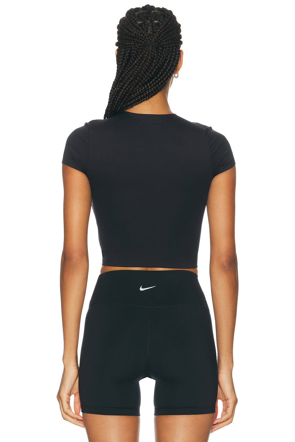 Matte Corset Short Sleeve Crop Top