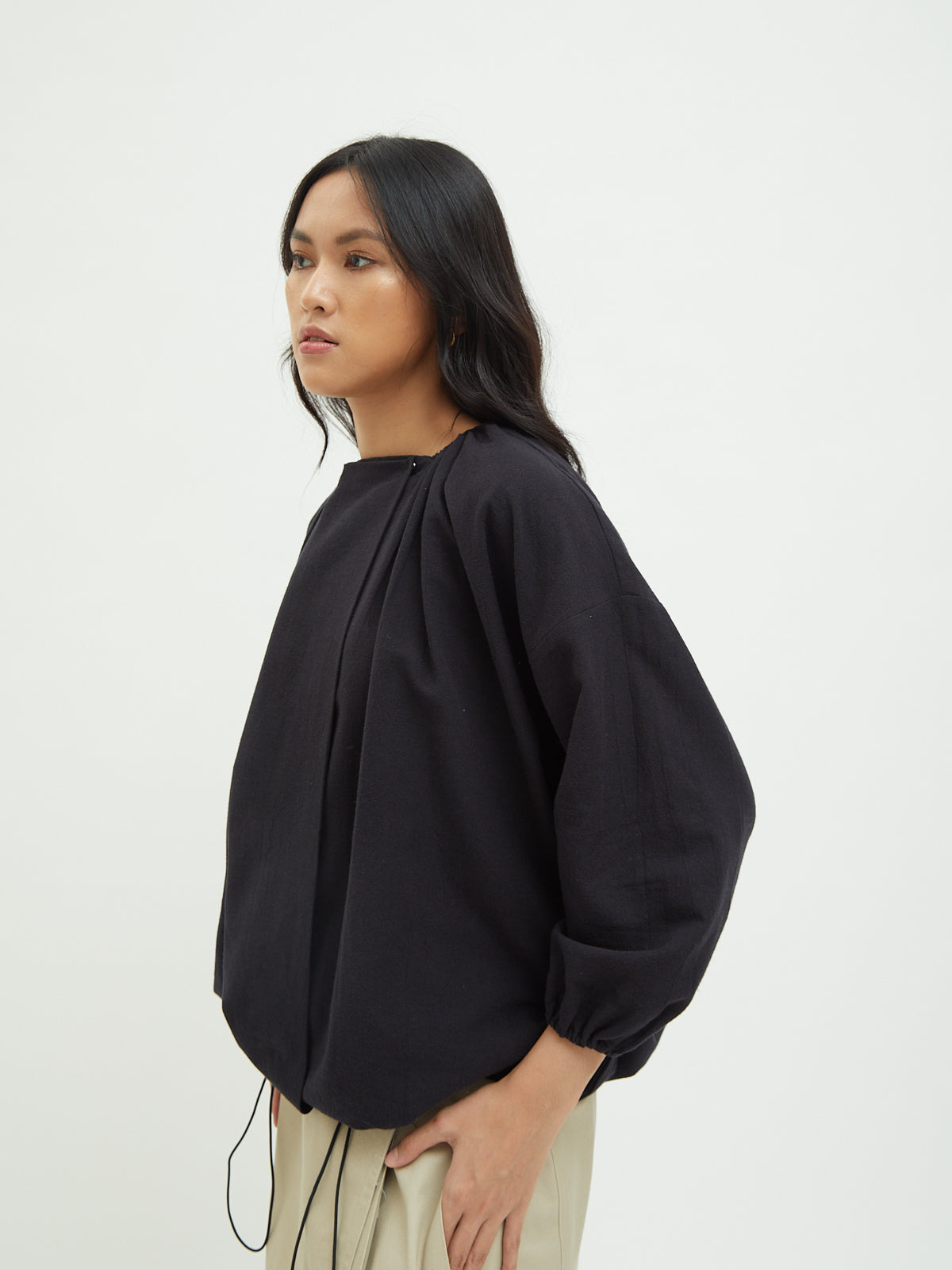 Nadine Drawstring Blouse