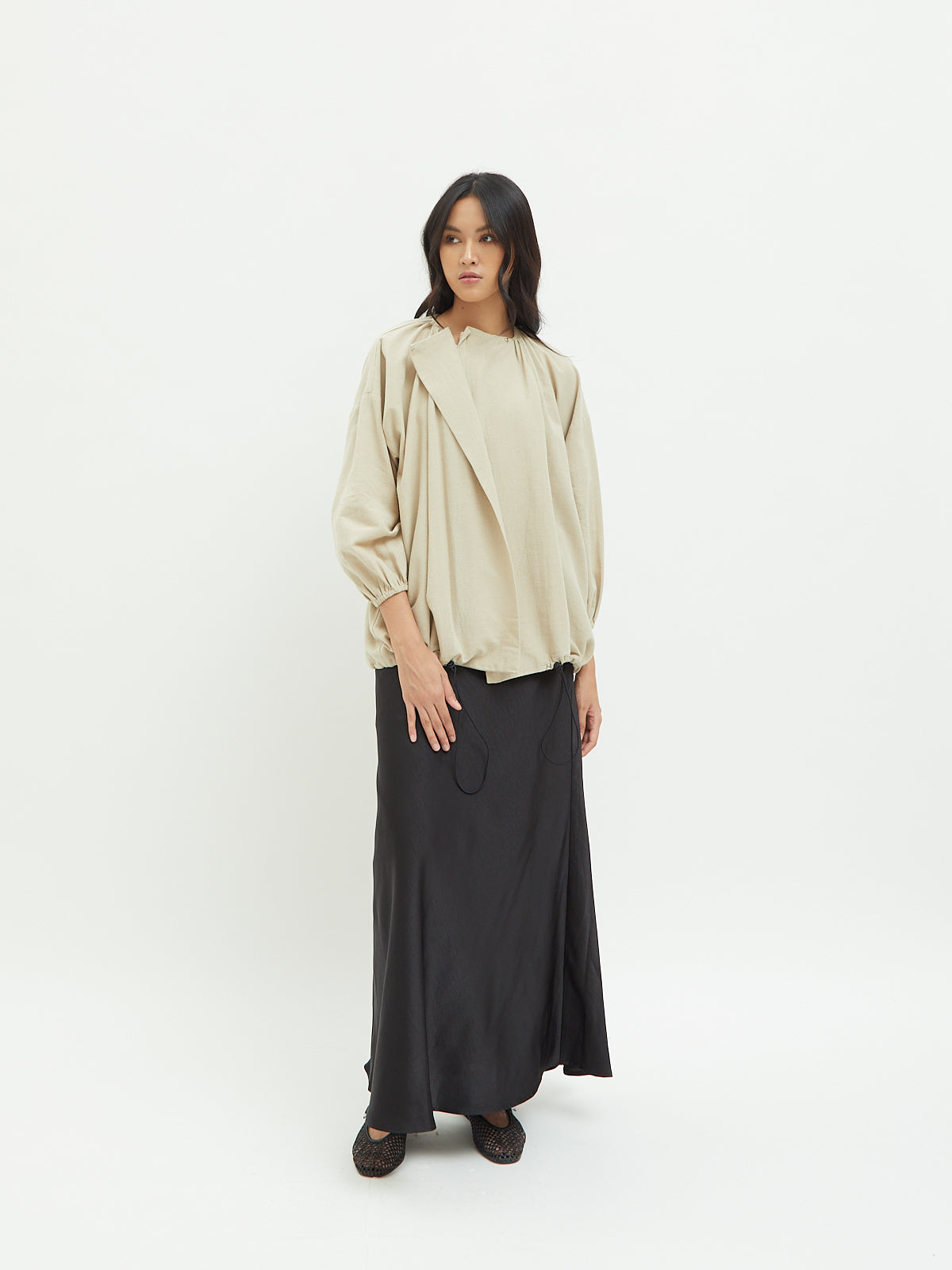 Nadine Drawstring Blouse