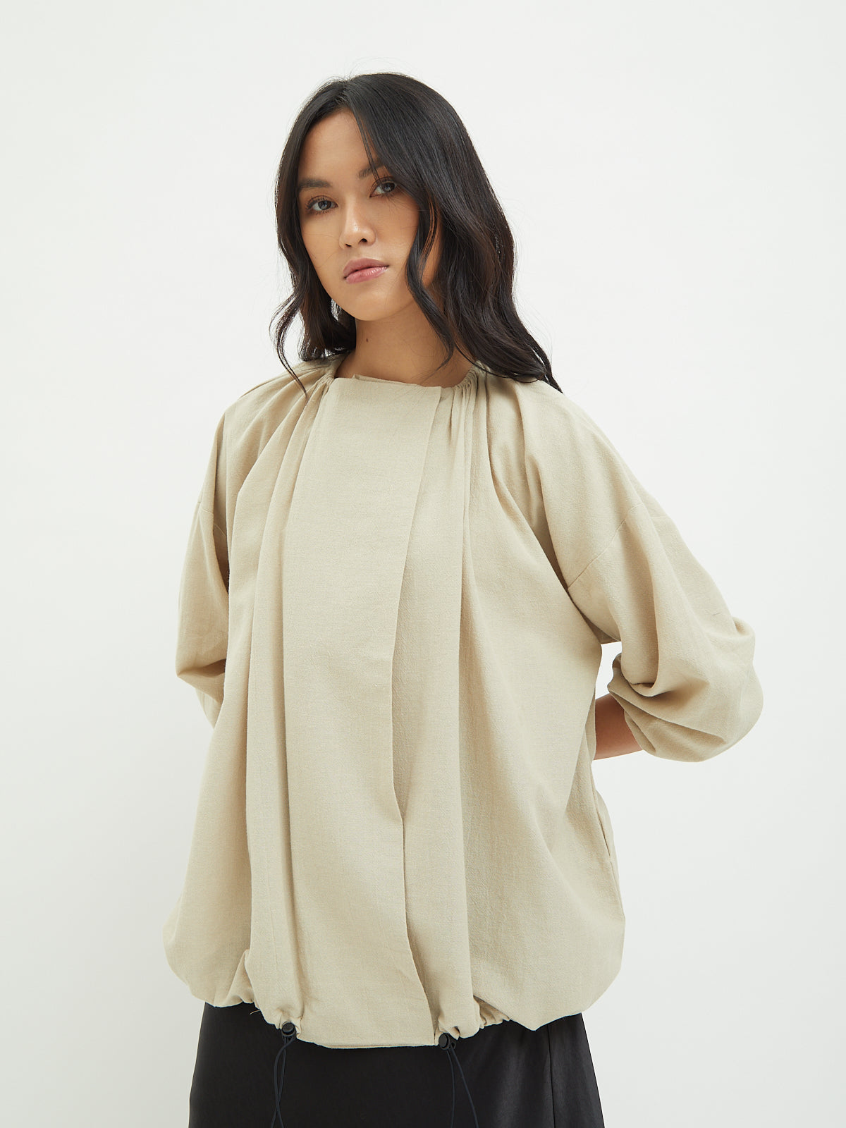 Nadine Drawstring Blouse