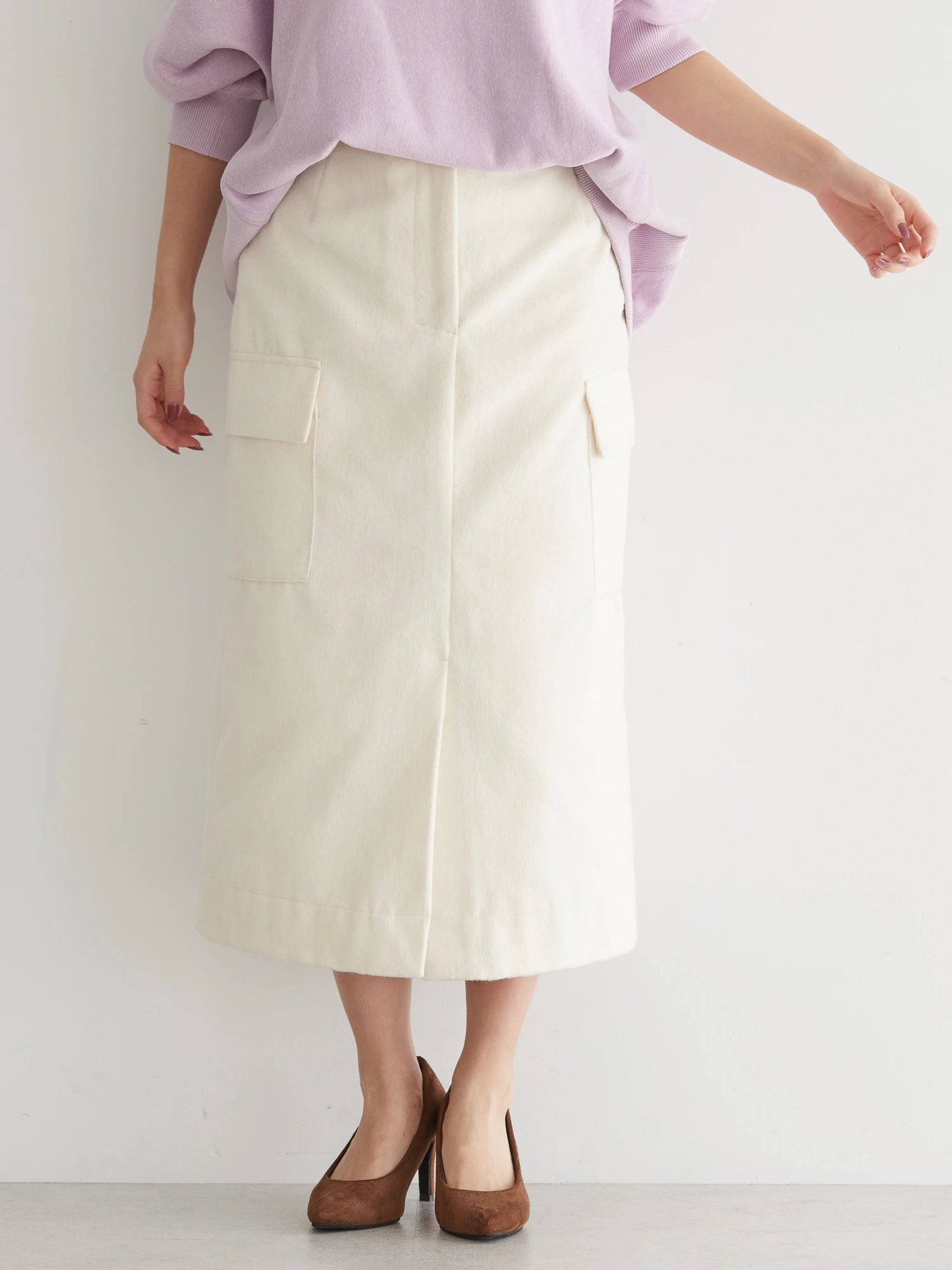 Nakajima Patch Flap Tight Skirt - American Holic