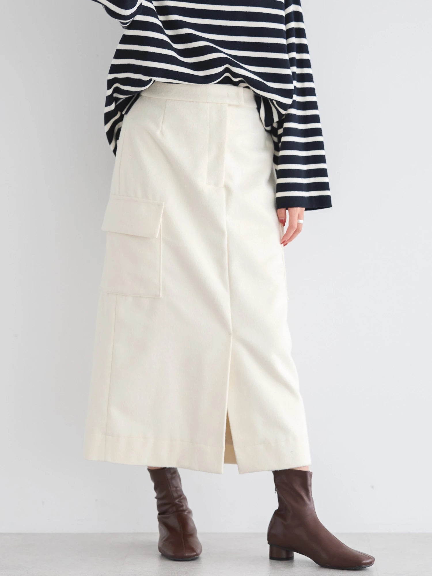 Nakajima Patch Flap Tight Skirt - American Holic