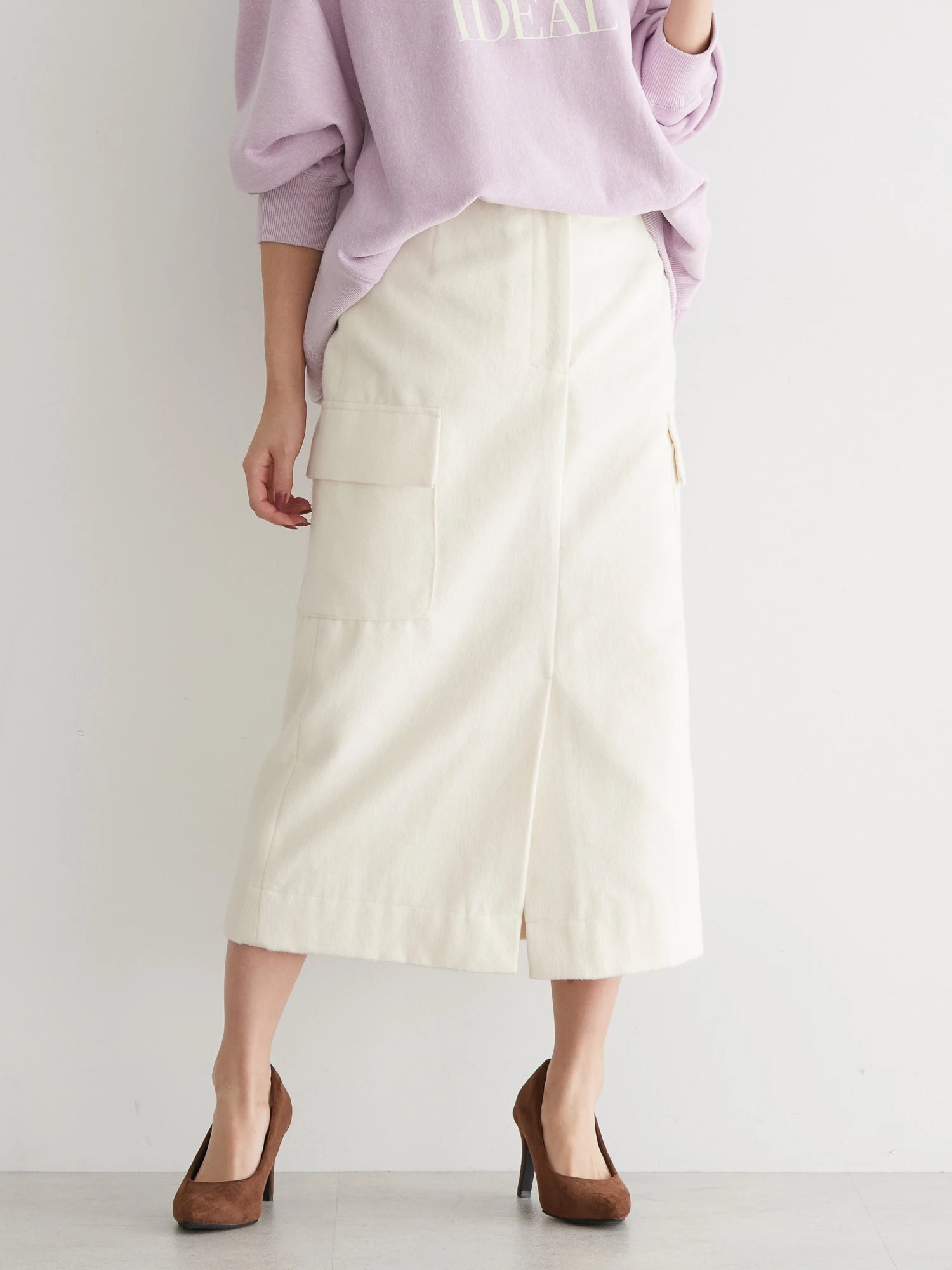 Nakajima Patch Flap Tight Skirt - American Holic