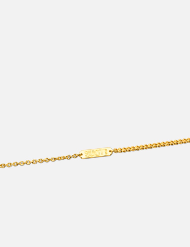 Gold Plated Silver Mix Chains Necklace