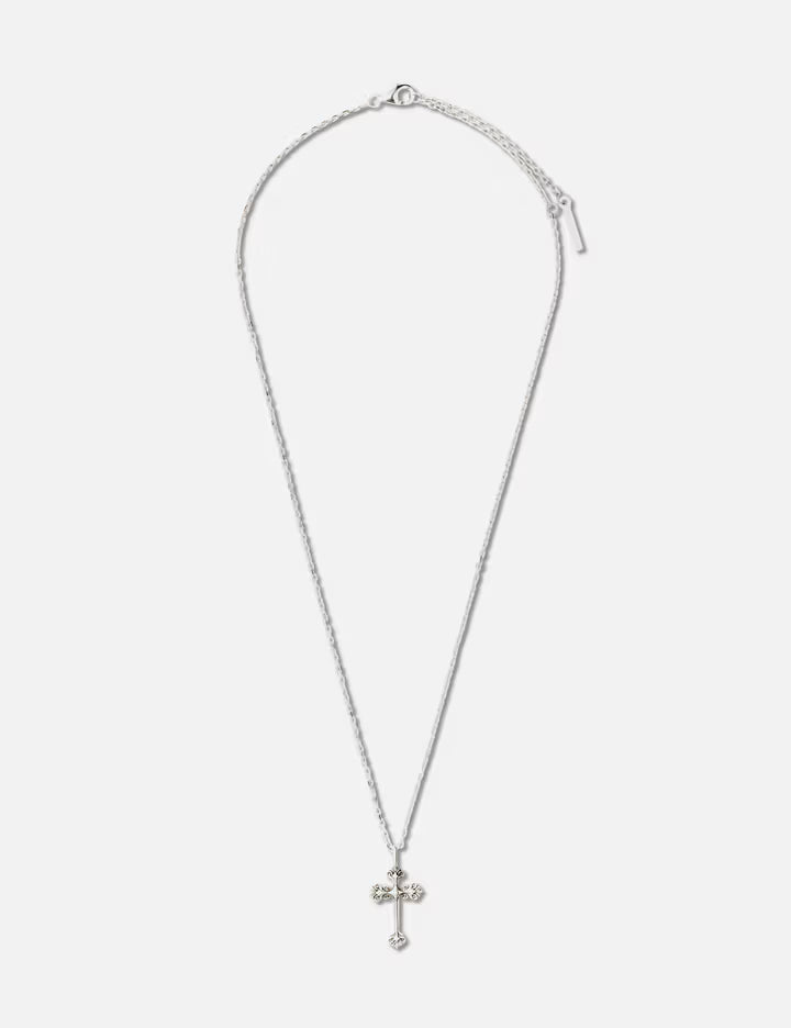 Cross Pendant Necklace (Oxidised)