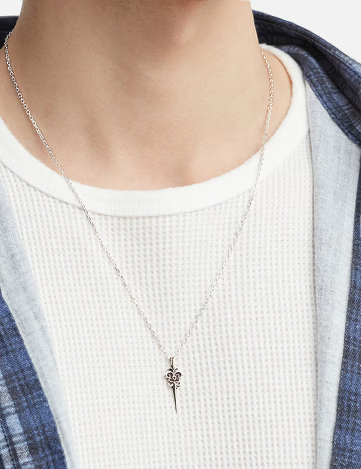 Sword Pendant Oxidised Necklace