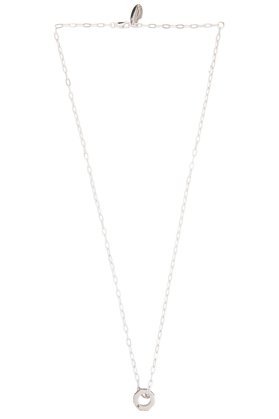 Hex Nut Chain Pendant Necklace