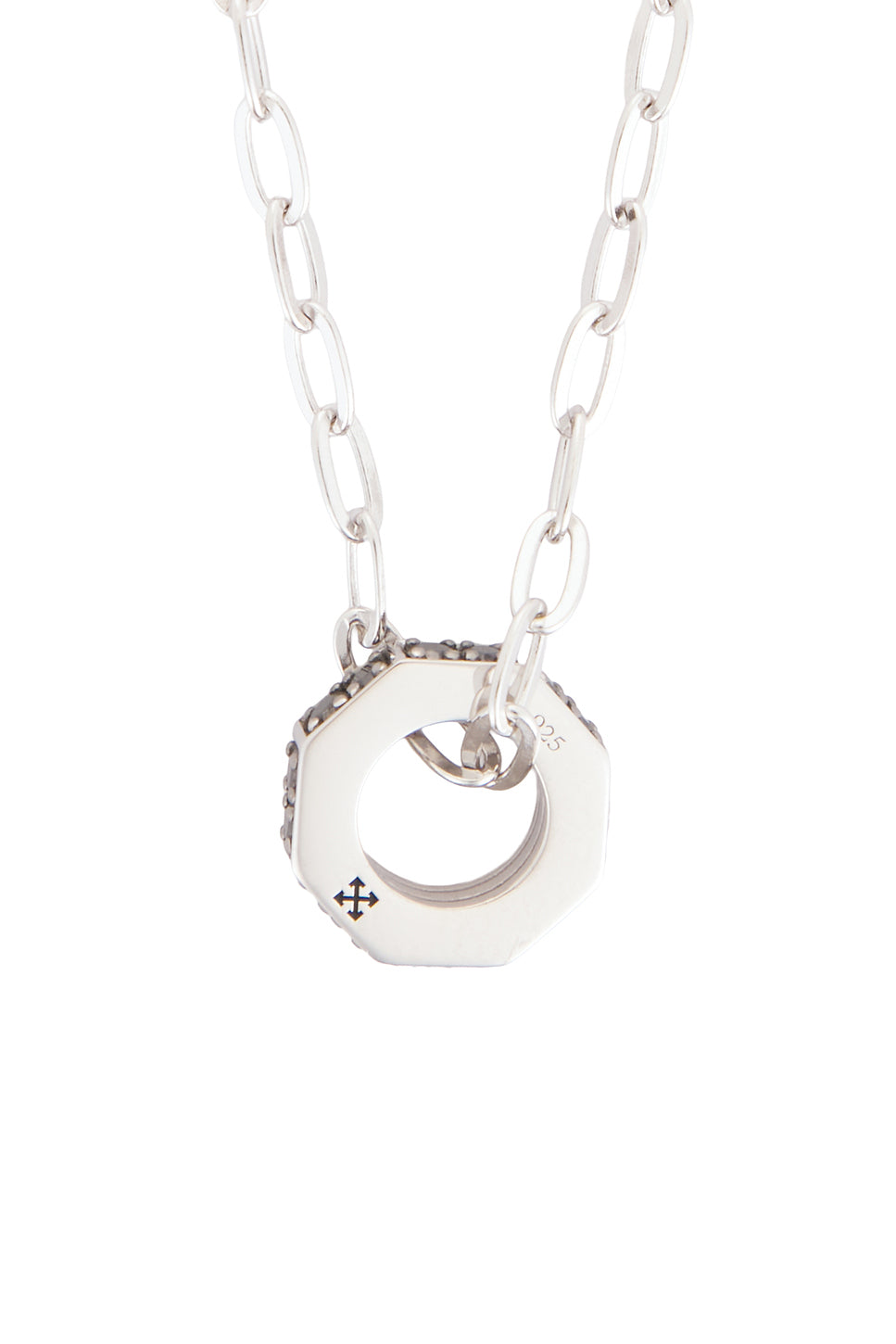 Hex Nut Chain Pendant Necklace