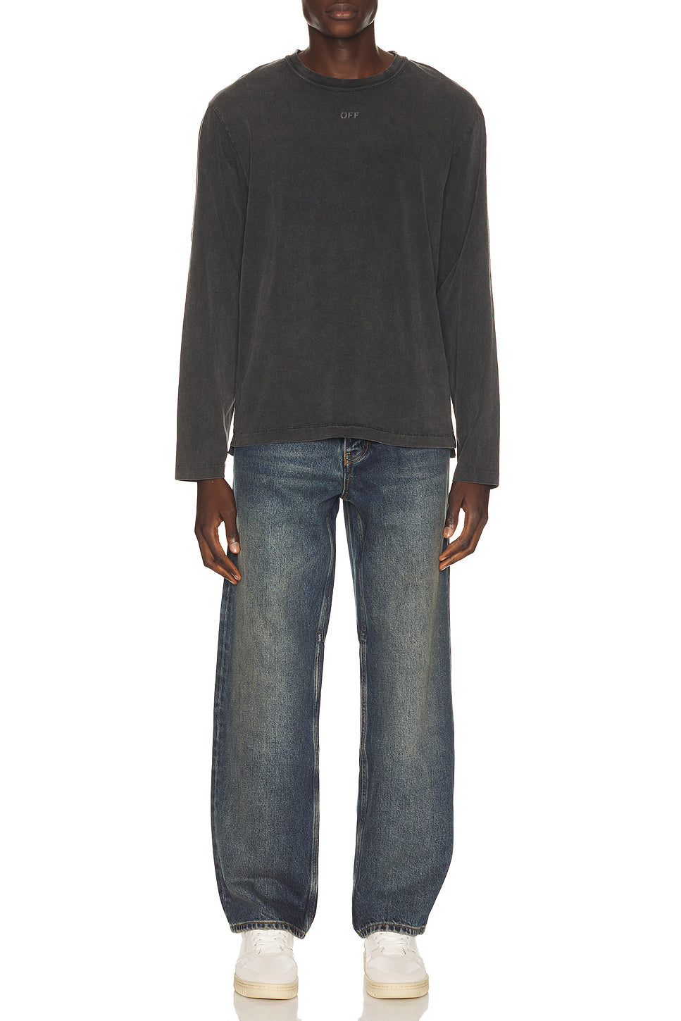 Swimming Face Overlap Long Sleeve Tee