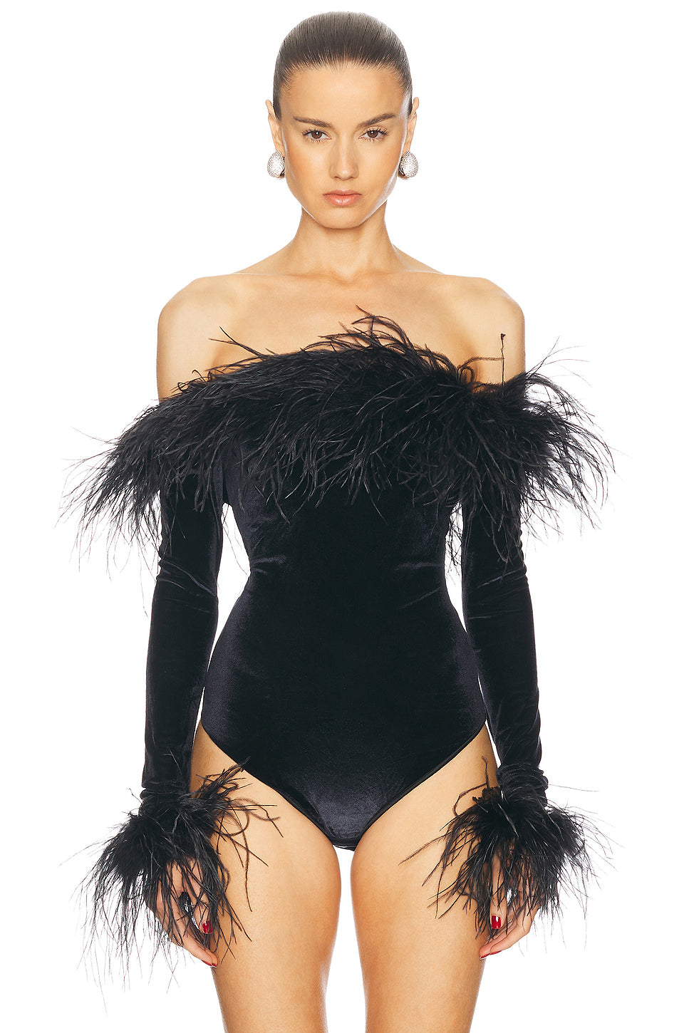 Velvet Plumage Bodysuit