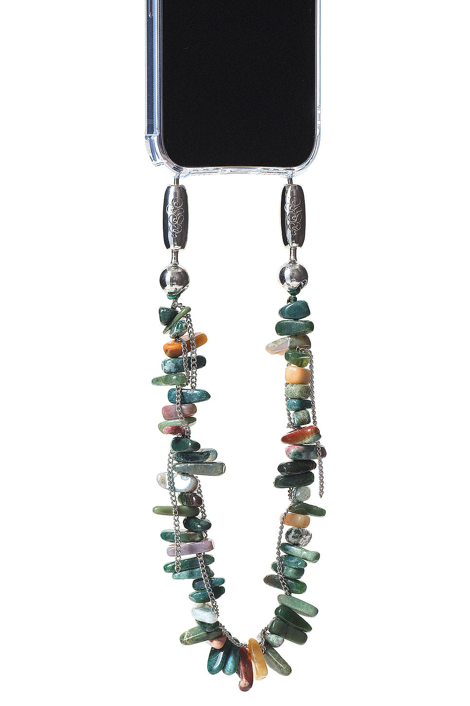 Stacked Gemstone Wristlet