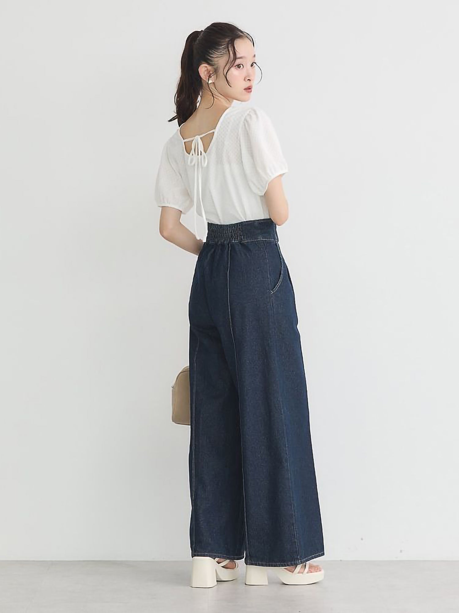 Orina High-Waisted Denim Pants
