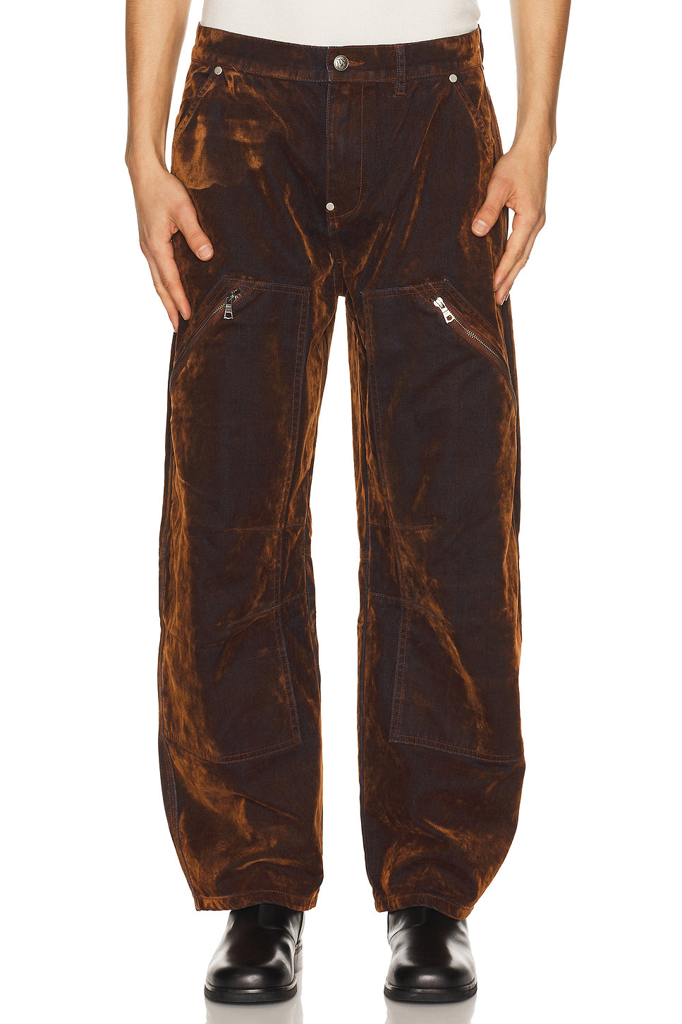 Palm Tree Flock Denim Carpenter