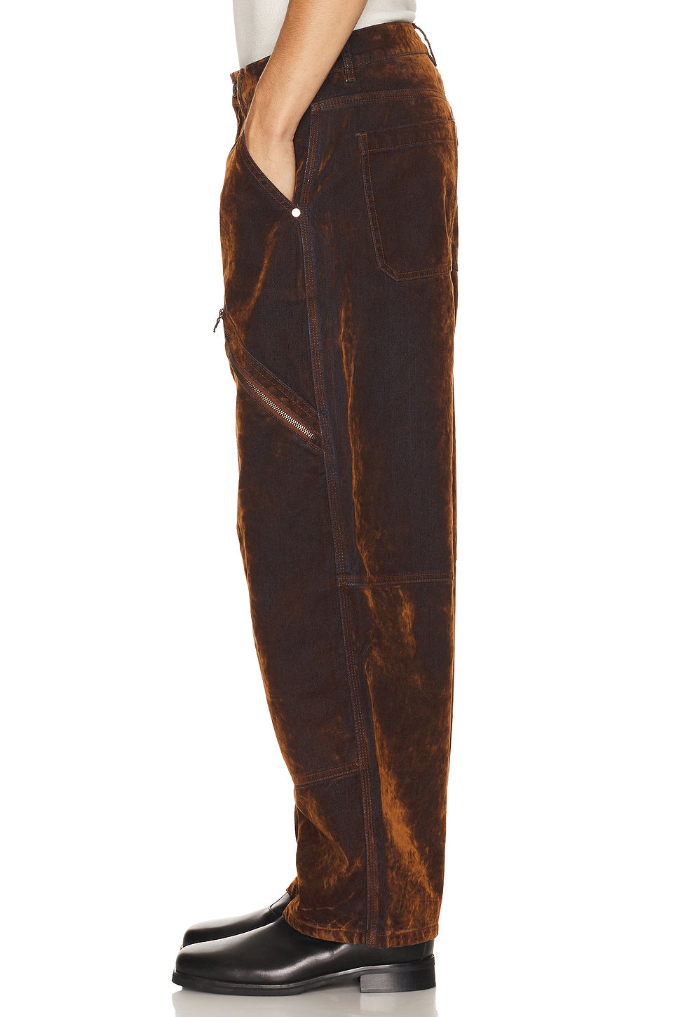 Palm Tree Flock Denim Carpenter