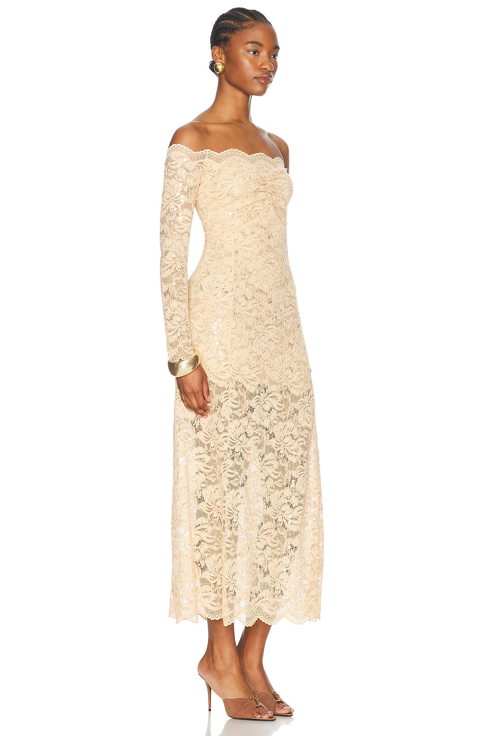 Stretch Lace Maxi Dress