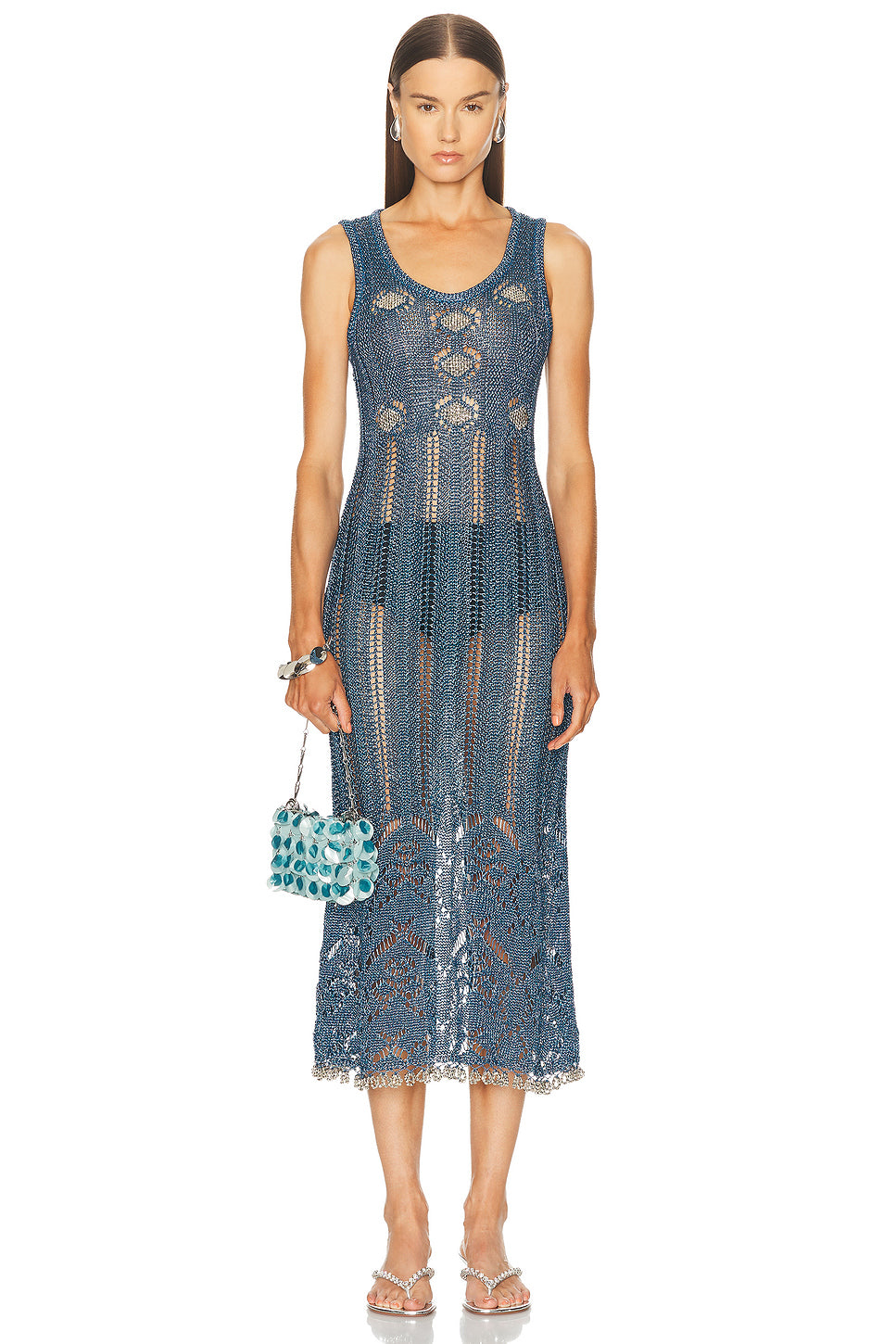 Crochet Lurex Dress