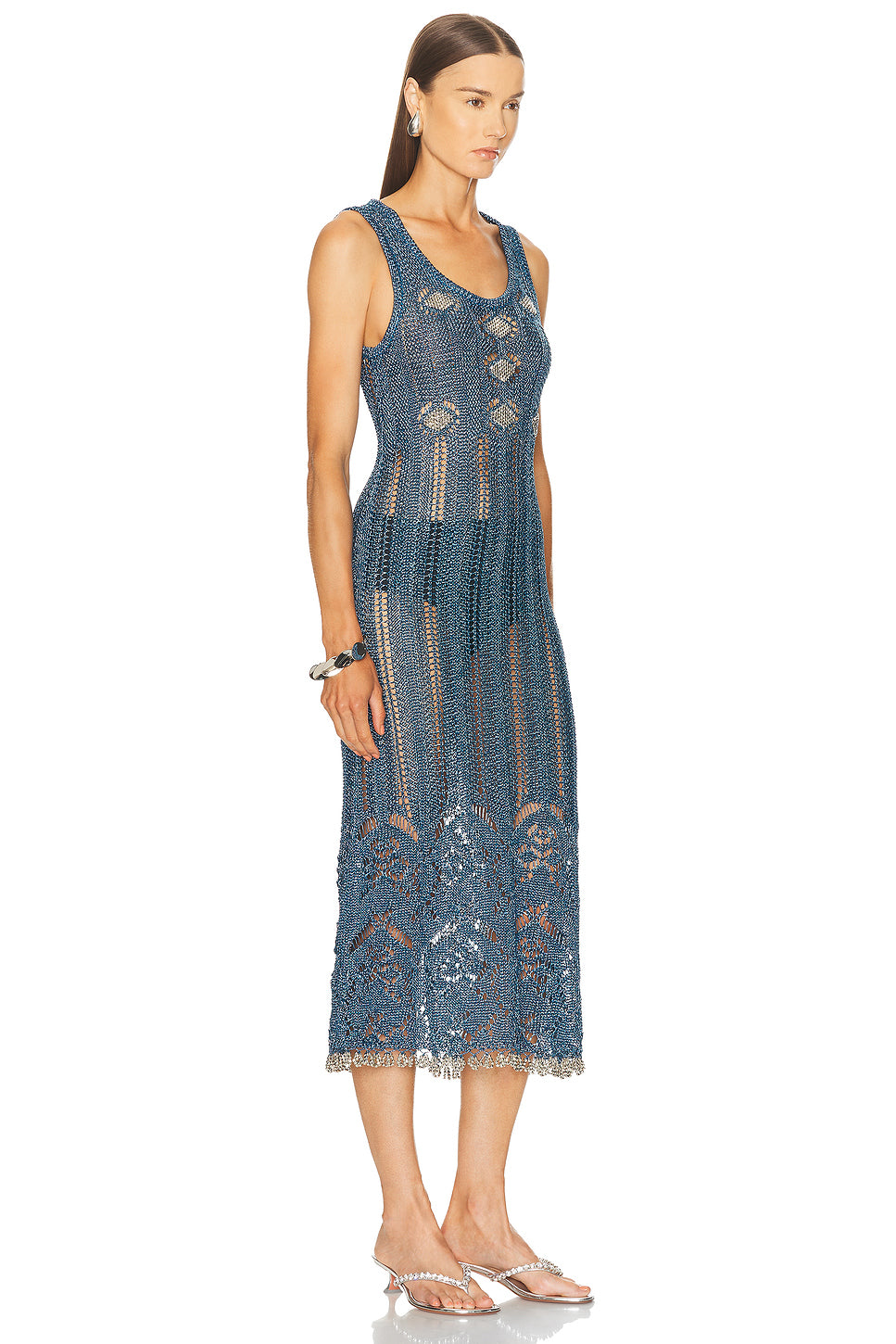Crochet Lurex Dress
