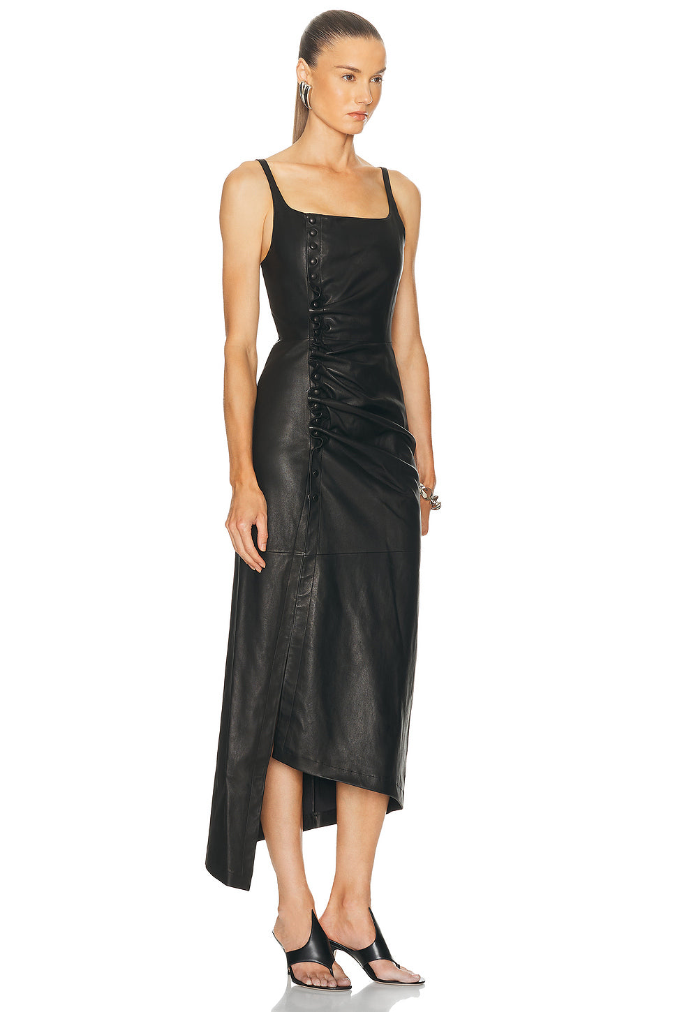 Leather Midi Dress