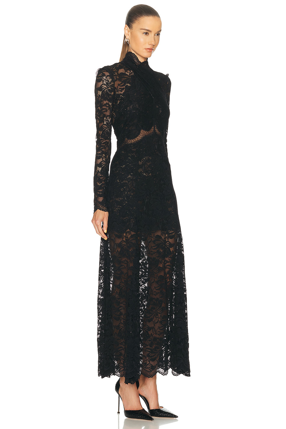 Long Sleeve Lace Maxi Dress