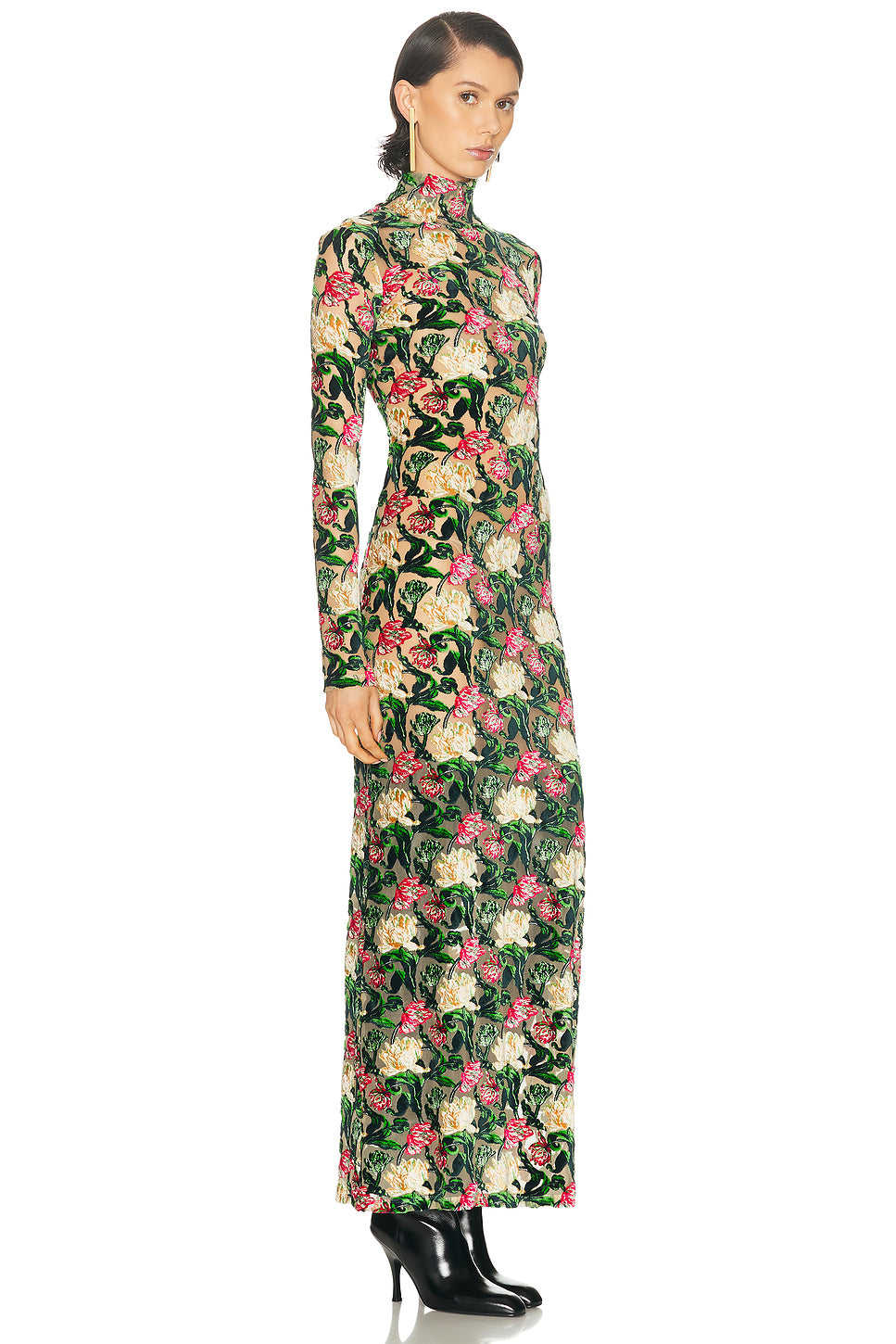 Long Sleeve Turtleneck Maxi Dress