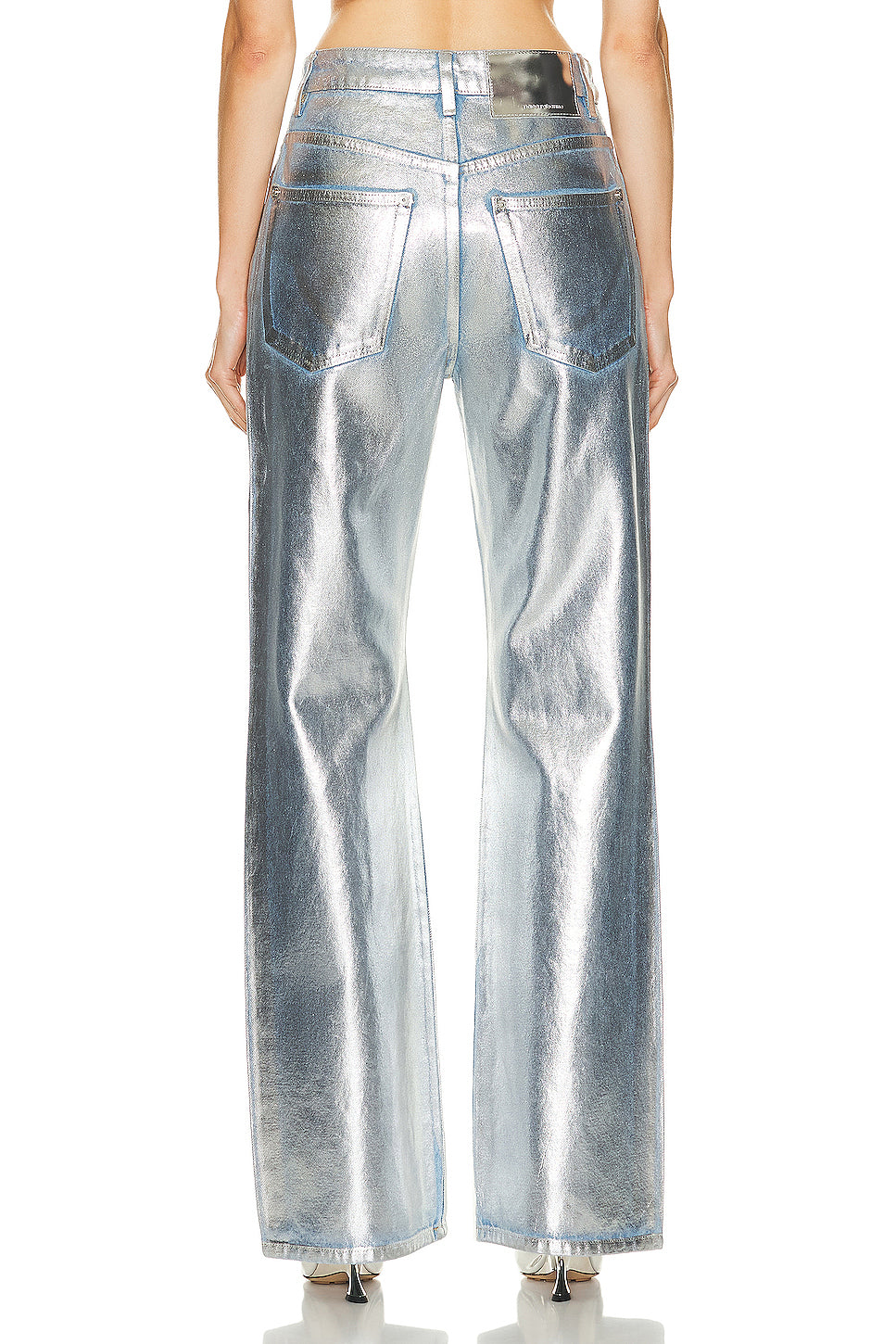 Metallic Wide Leg Pant