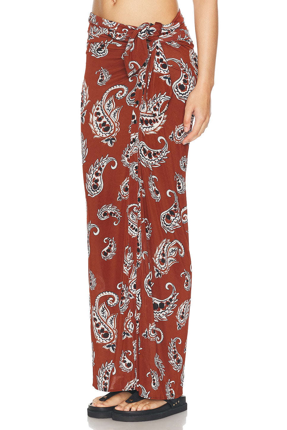 Knot Wrap Long Skirt