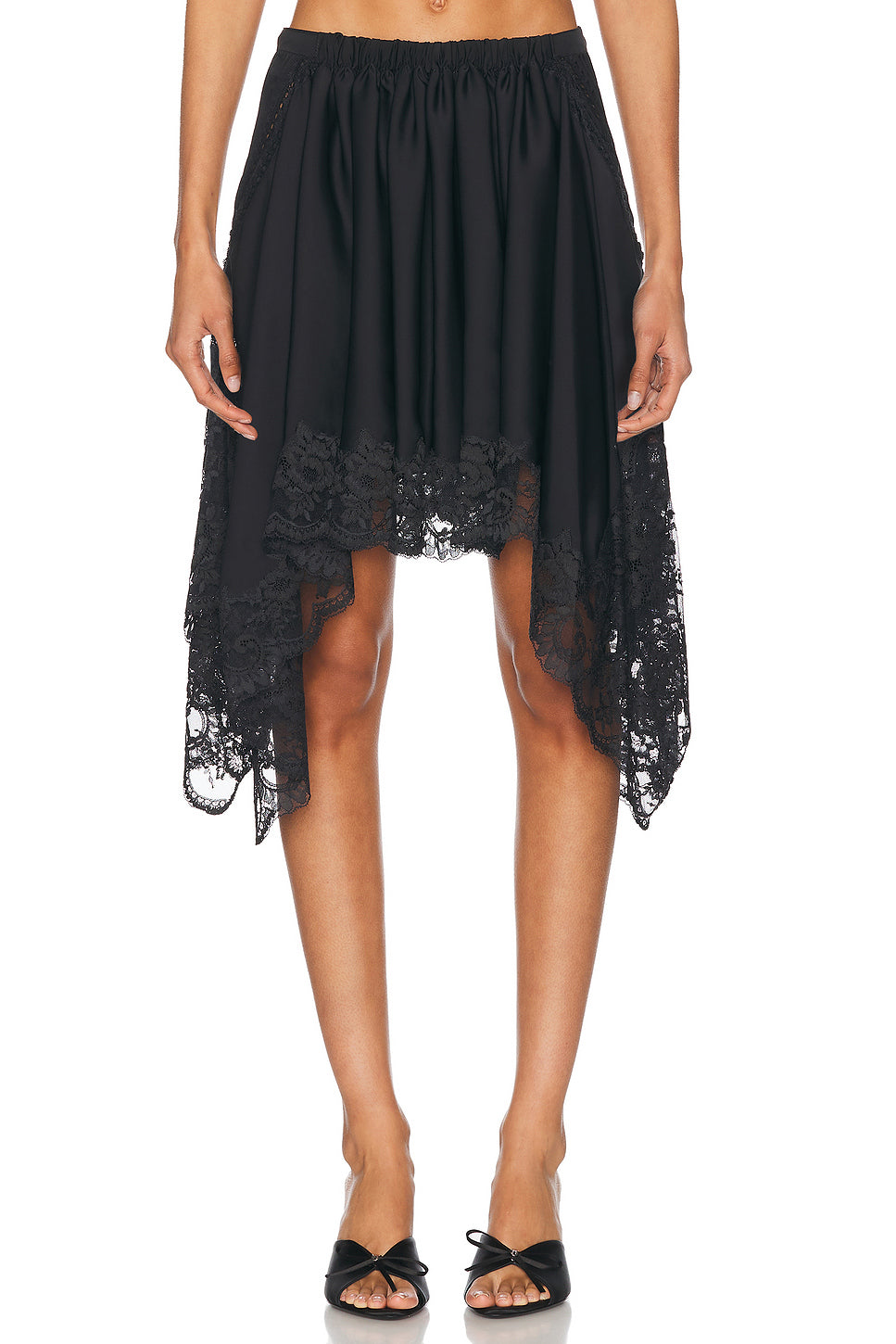 Satin Lace Skirt