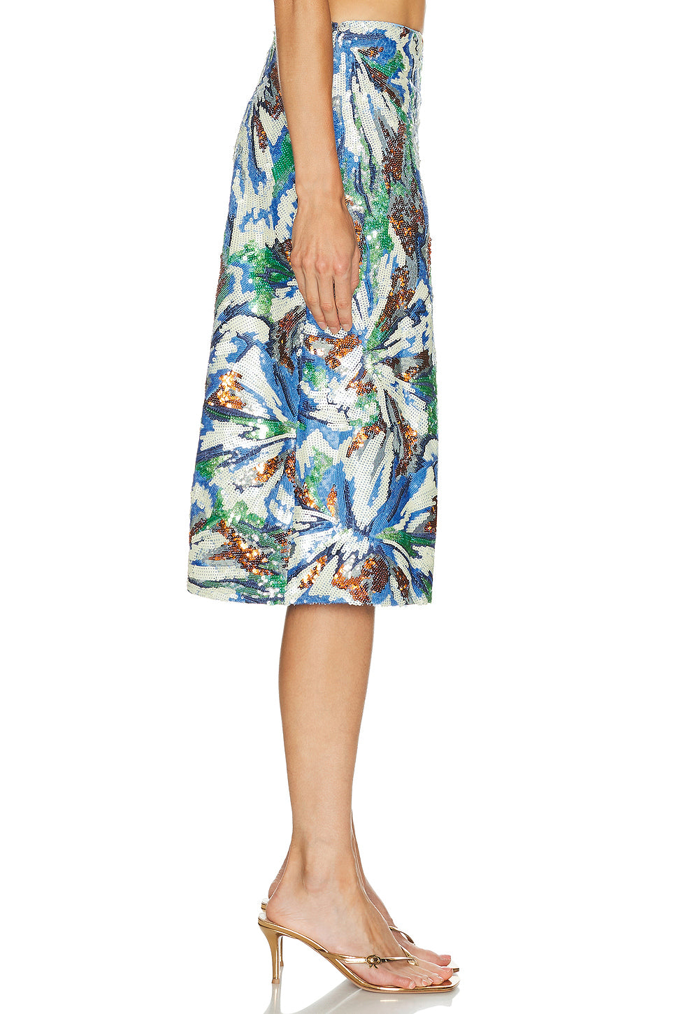 Sequin Midi Skirt