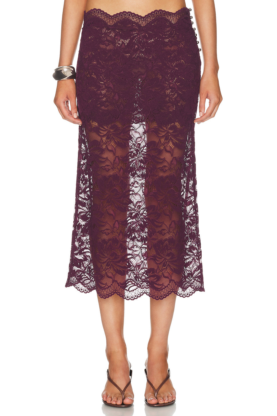 Lace Midi Skirt