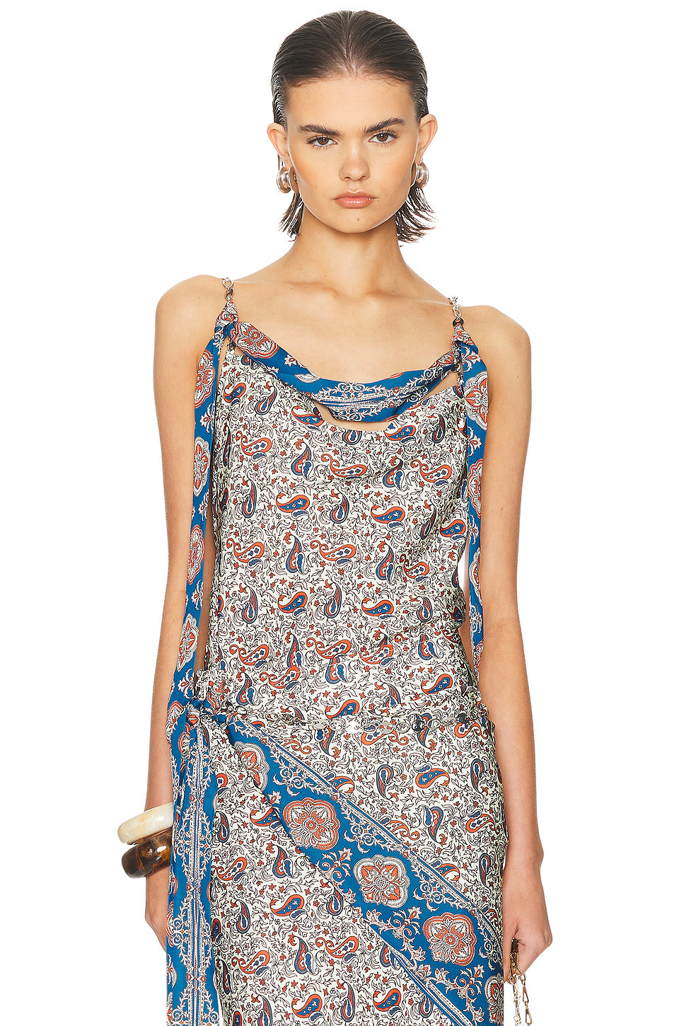 Chain Scarf Top