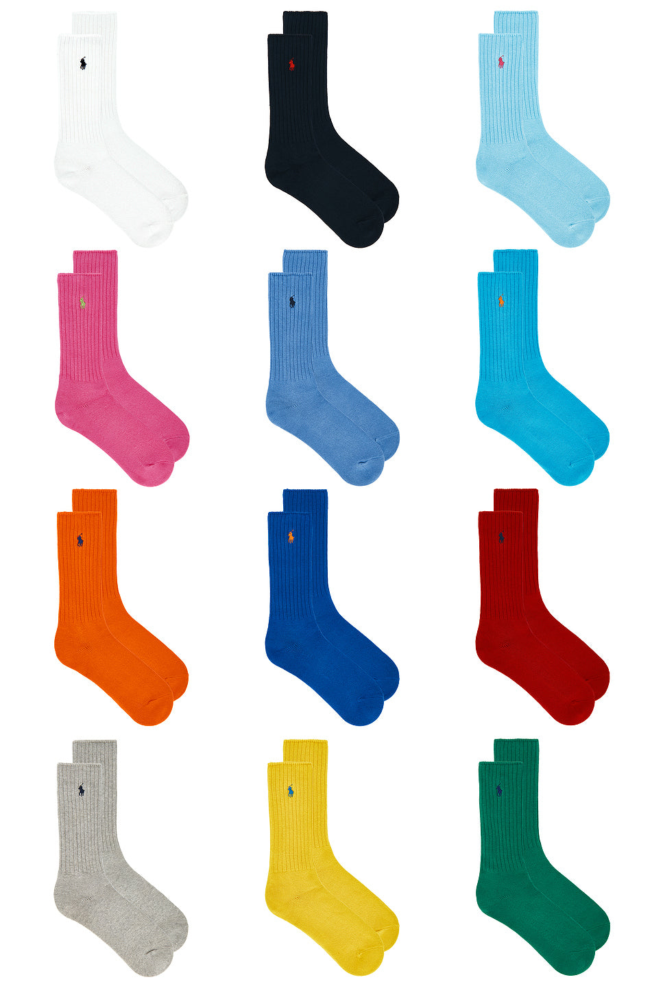 Cotton Rib Crew Socks 12-Pack Giftbox