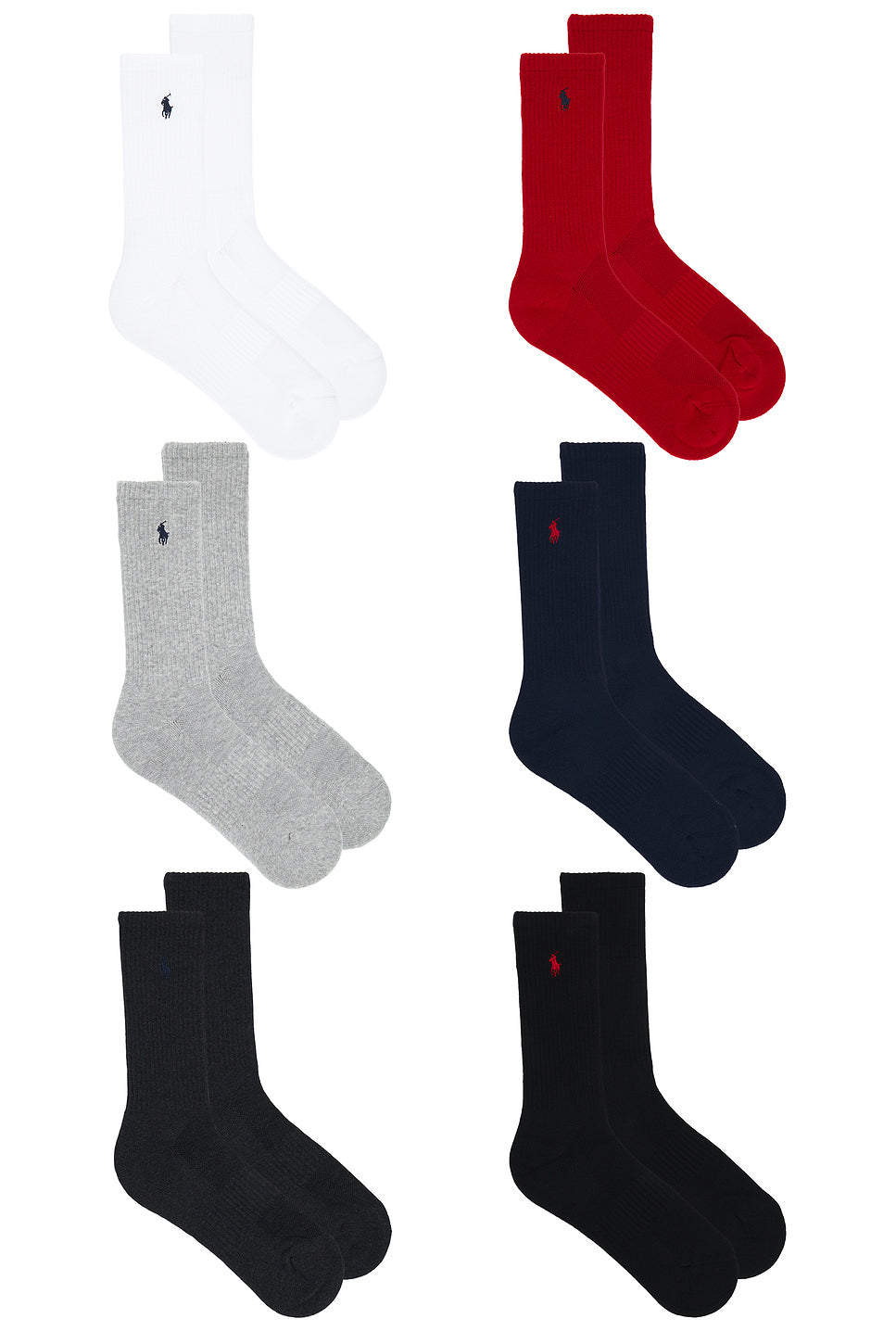 Performance Solid Socks 6-Pack