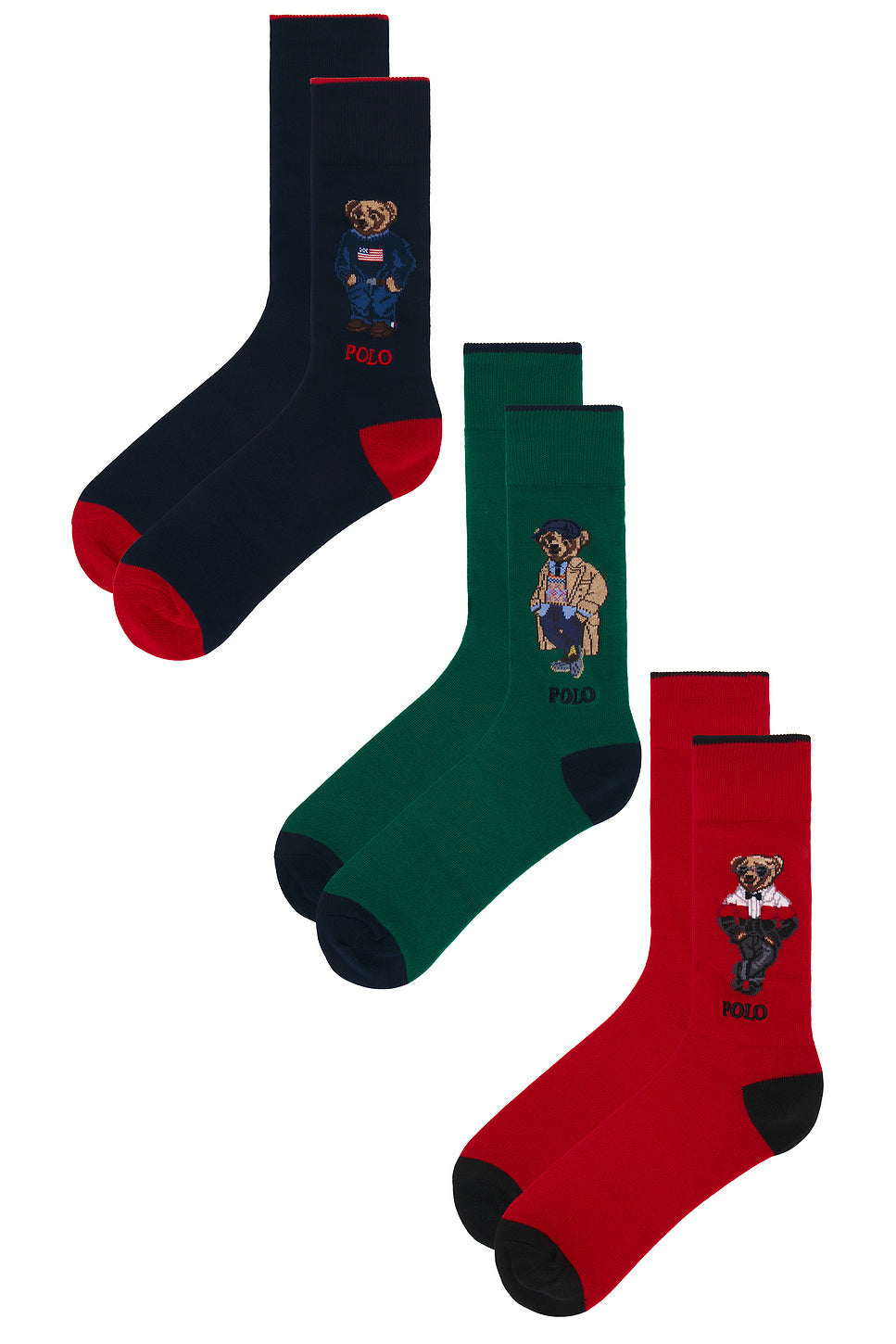 Seasonal Bears Slack Socks 3-Pack Giftbox