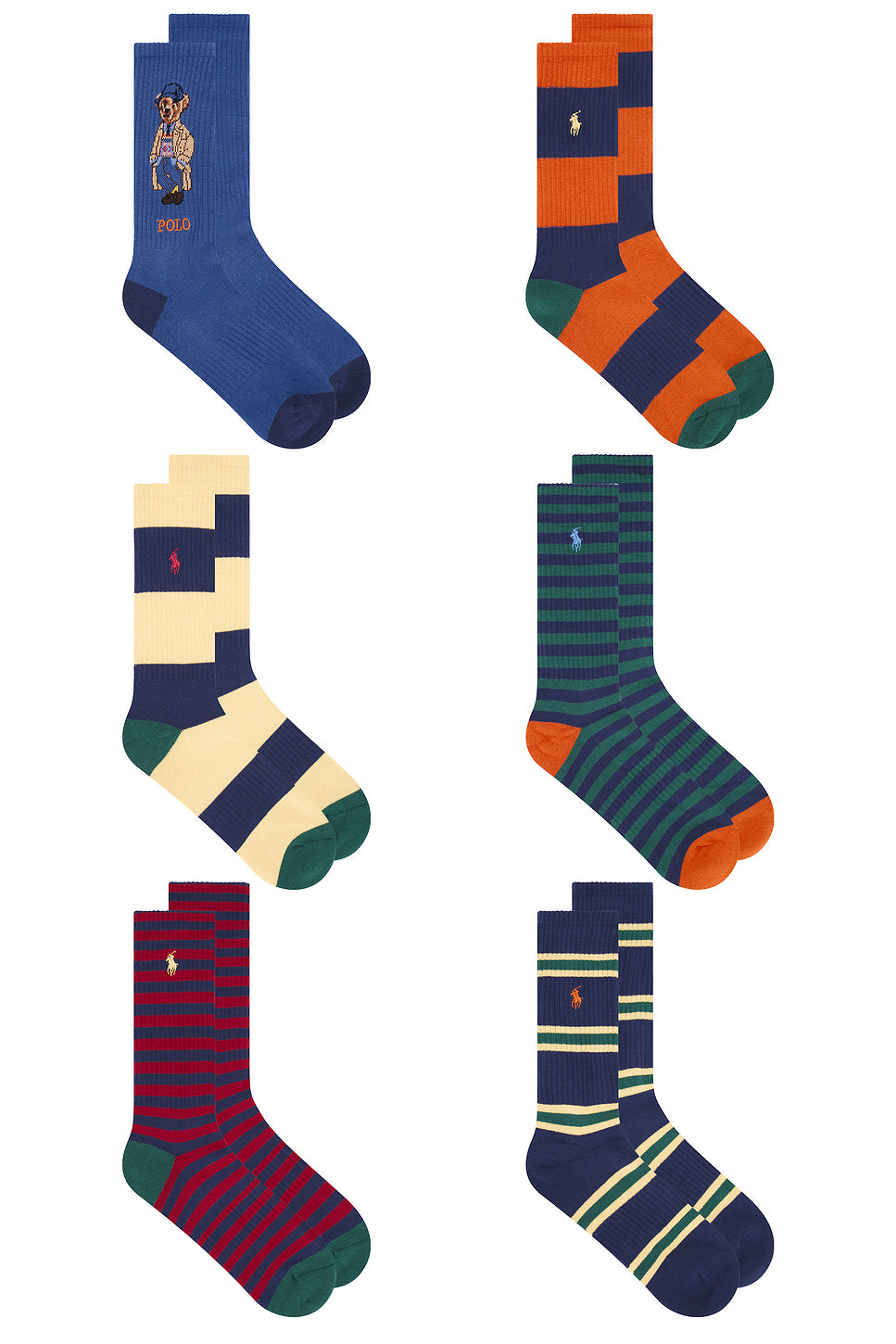 Litchfield Bear Socks 6-Pack