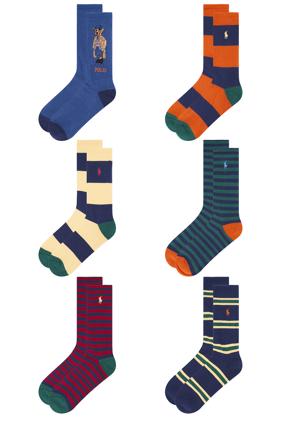 Litchfield Bear Socks 6-Pack