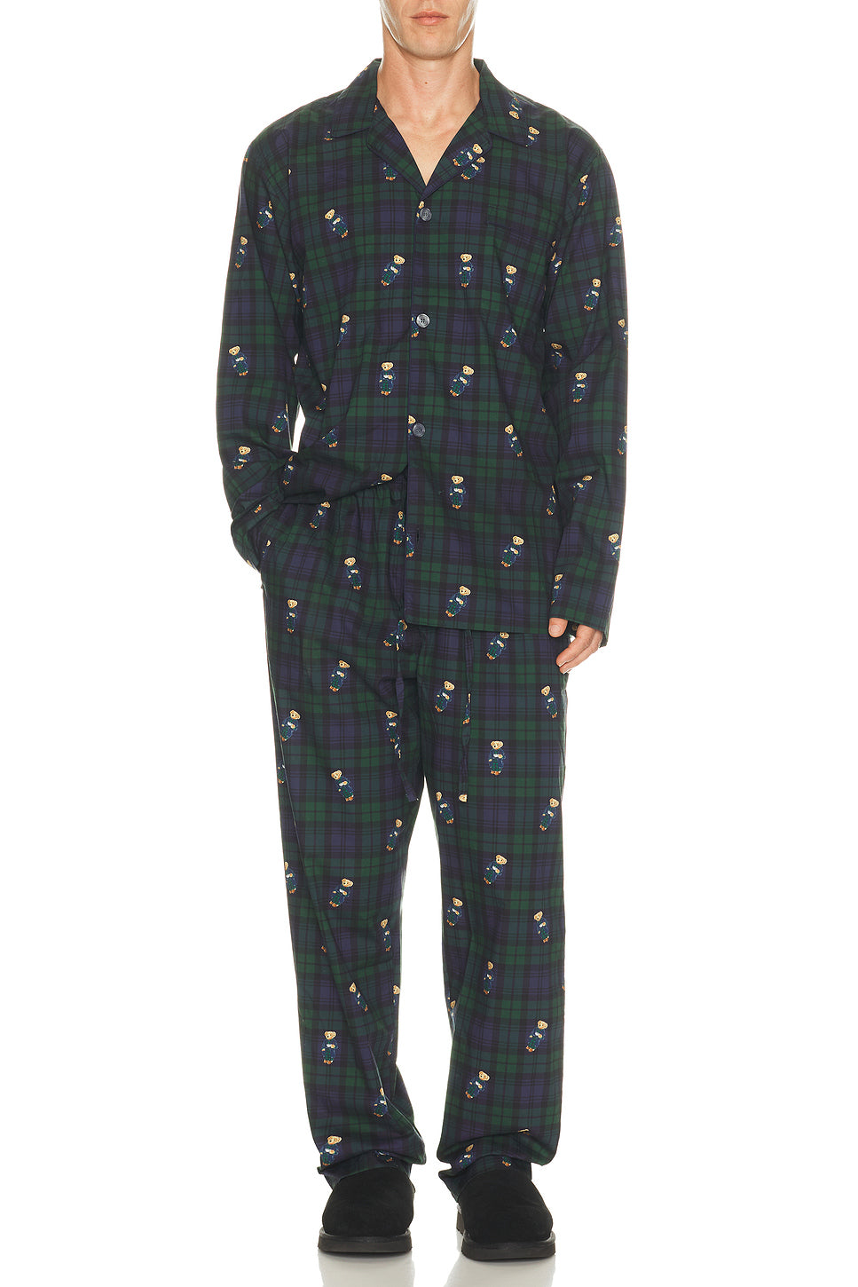 Woven Long Sleeve PJ Top & PJ Pant Set
