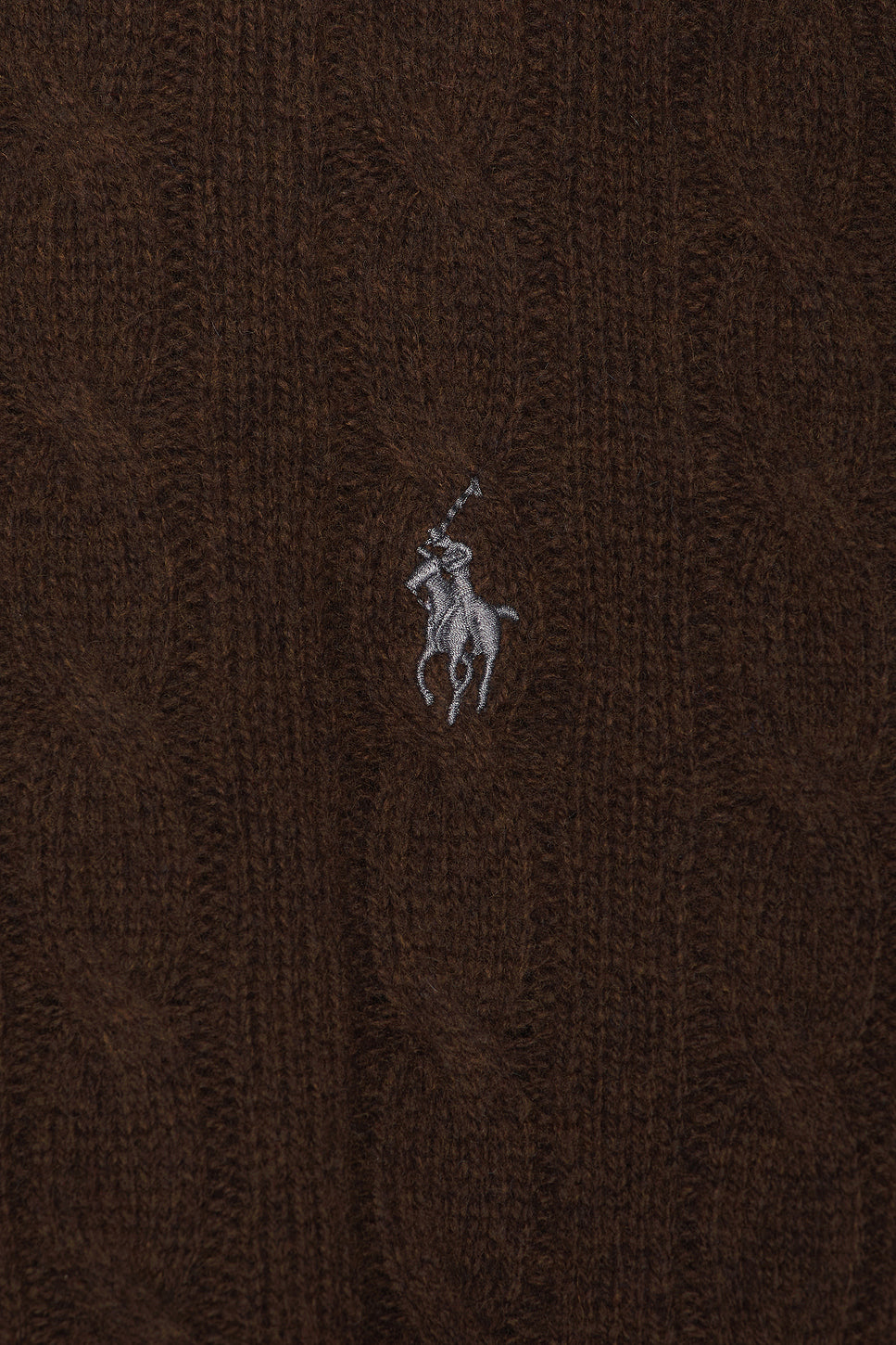 Wool Cashmere Cable Knit Crewneck Sweater