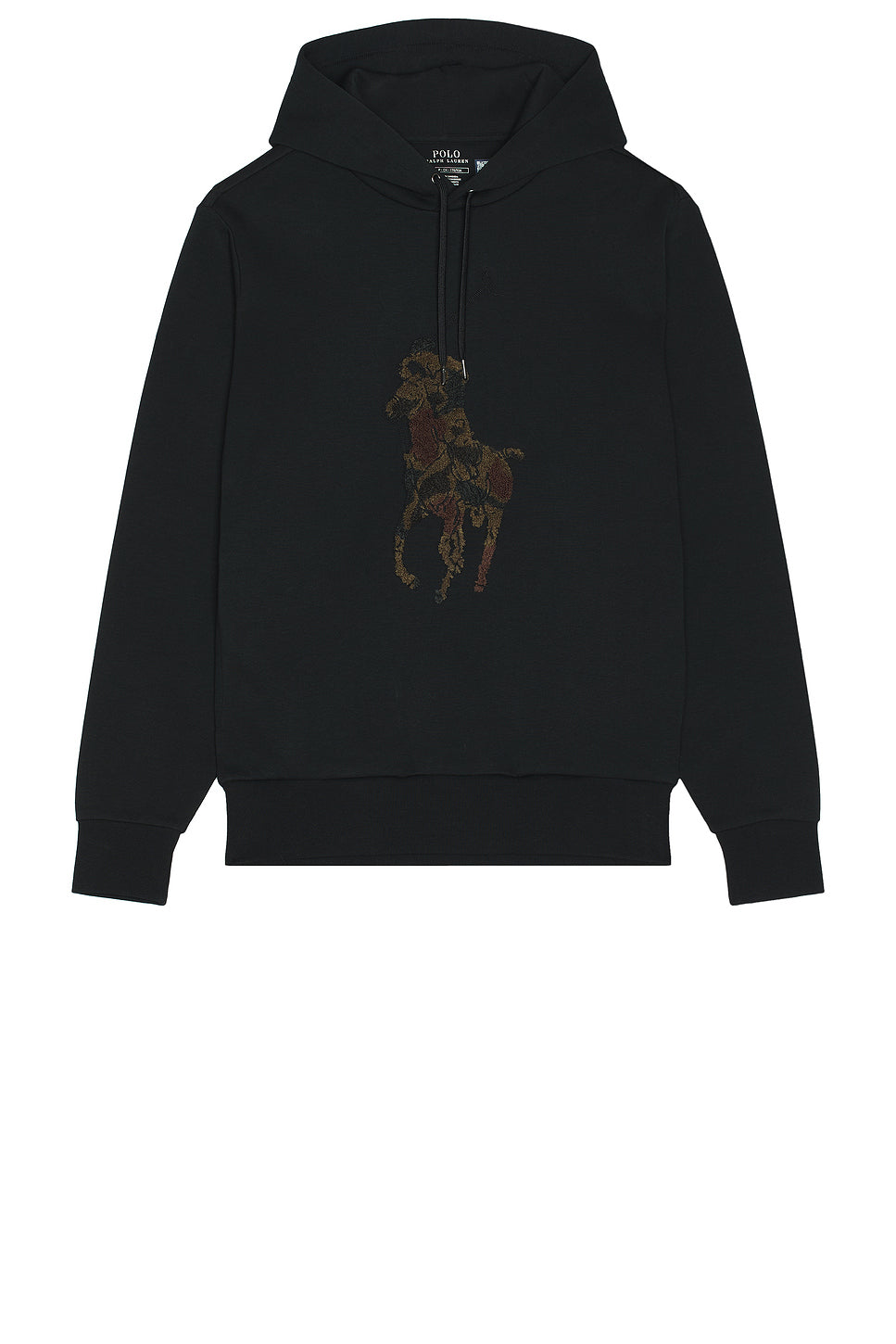 Long Sleeve Double Knit Tech Hoodie With Large Camo Pony