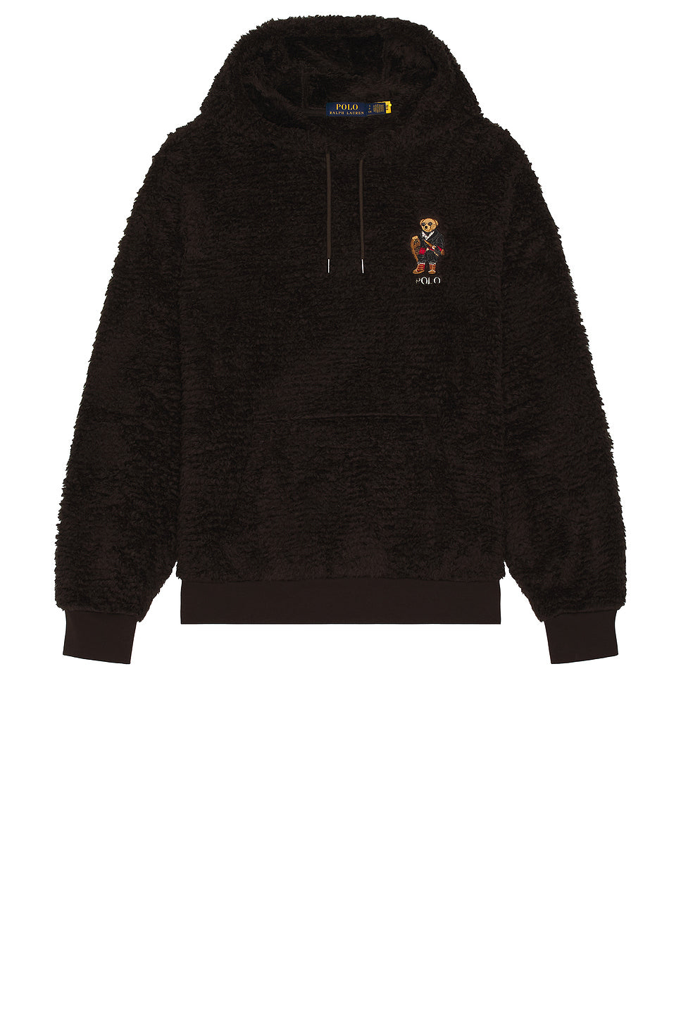 Long Sleeve Curly Hi-Pile Novelty Holiday Bear Hoodie