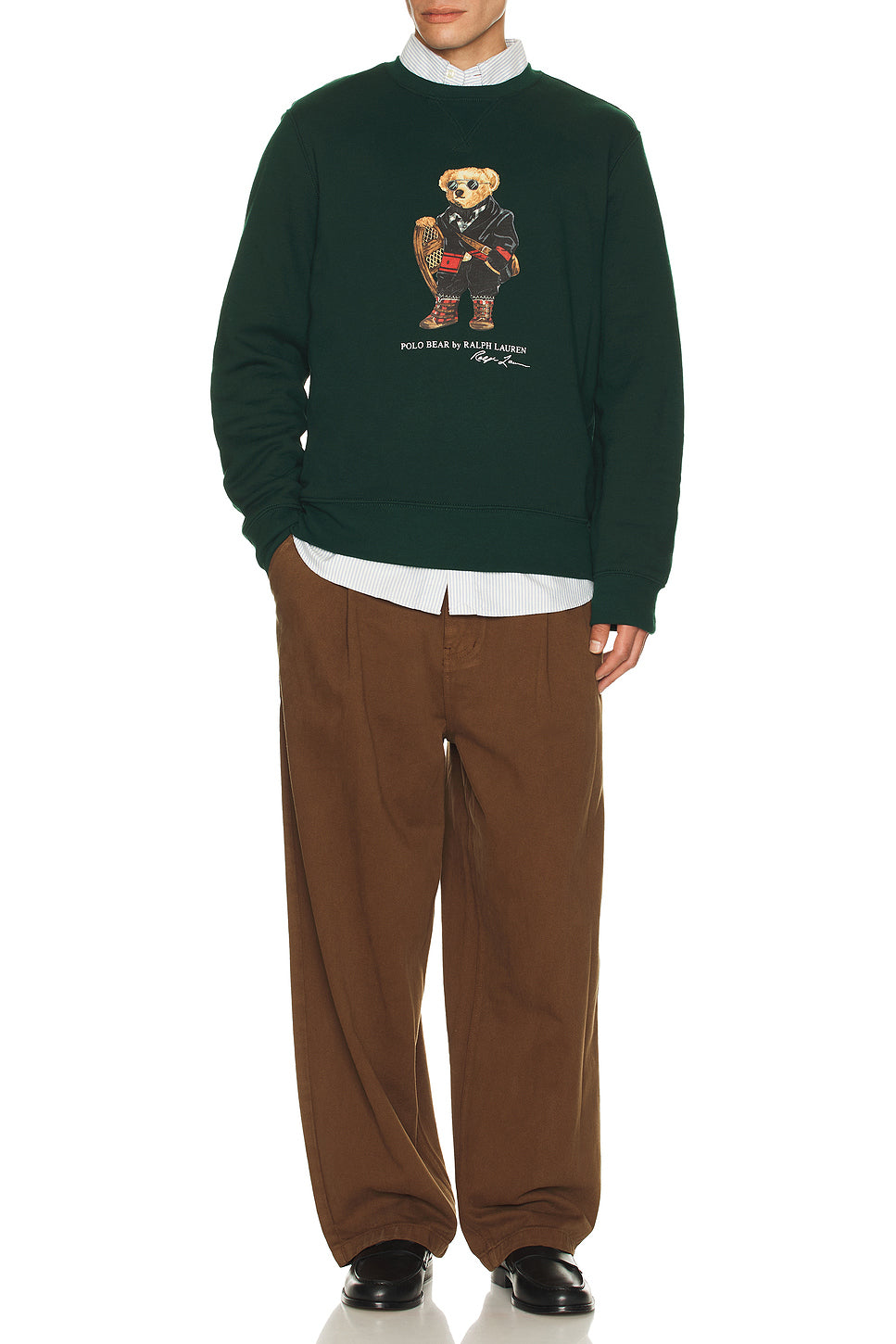 Novelty Holiday Bear Crewneck Sweatshirt